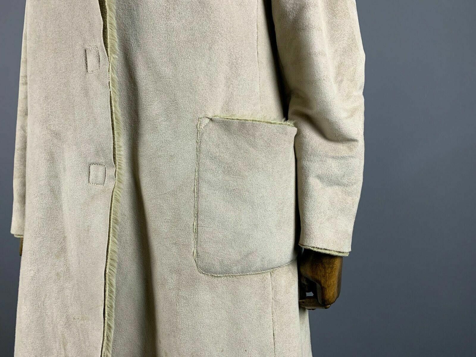 Designer Ladies Armani Jeans Beige Snap Coat Jacket Size USA 6 Size M / US 6-8 / IT 42-44 - 3 Thumbnail