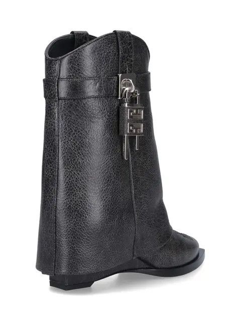 Givenchy o1w1db10325 Shark Lock Boots in Black Size US 8 / IT 38 - 2 Thumbnail