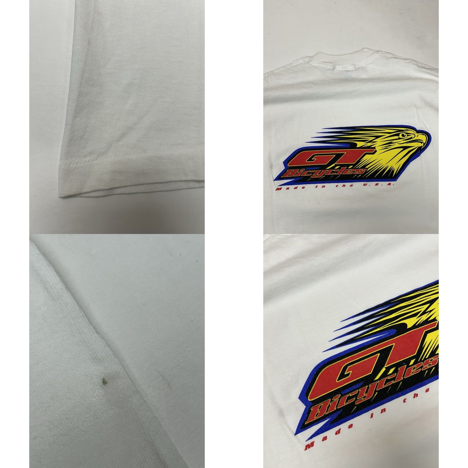 J Brand VINTAGE GT Bicycles BMX Brand Front And Back Graphic Tee USA Large Rare 1990s Shirt Mens/Ladies White Cotton Bicycles 90s GT Bicycles Tee Size US L / EU 52-54 / 3 - 8 Thumbnail
