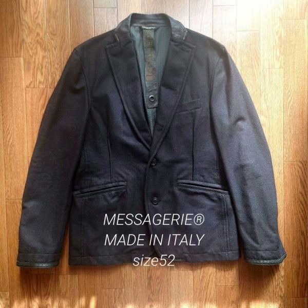 Messagerie MESSAGERIE Leather Tailored Jacket Italy Size US L / EU 52-54 / 3 - 1 Thumbnail