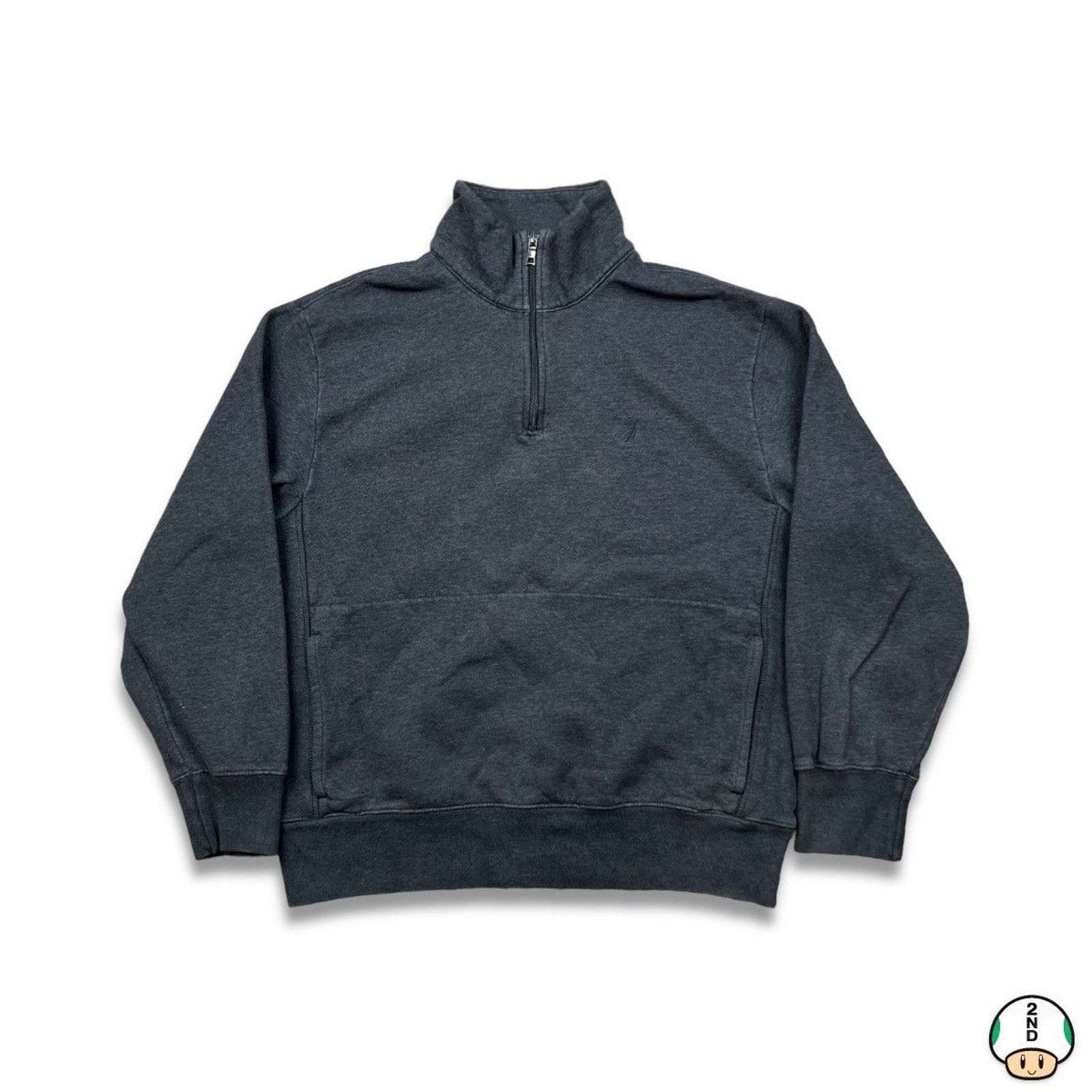 Nautica × Vintage Vintage Nautica Sweatshirt 1/4 Zip Pullover Outdoor Jacket Size US L / EU 52-54 / 3 - 1 Thumbnail