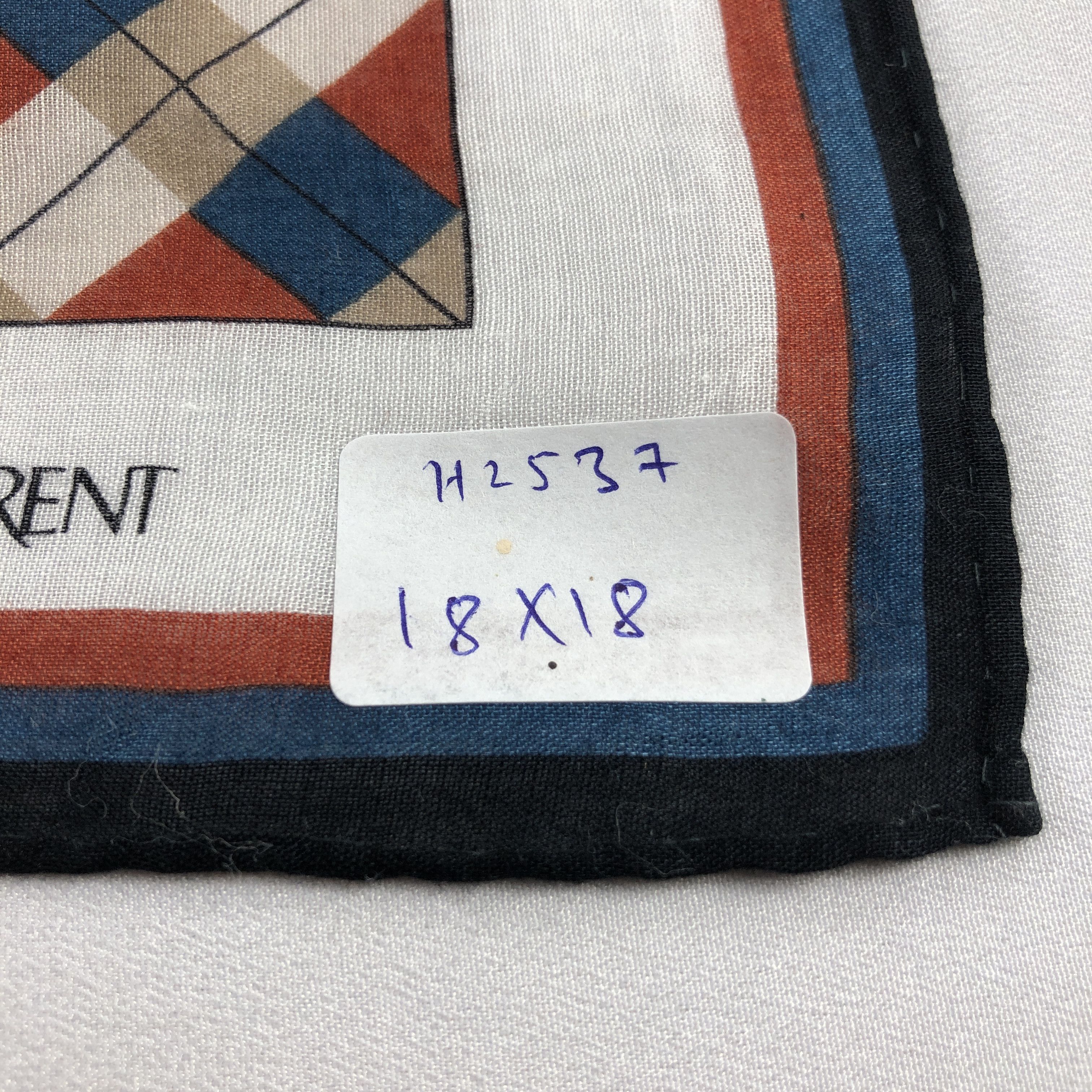 Yves Saint Laurent YSL Handkerchief Neckerchief Bandana H2537 Size ONE SIZE - 5 Thumbnail