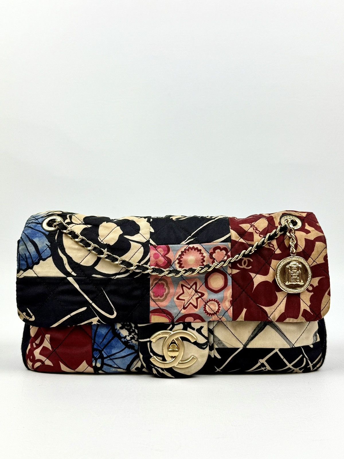 Chanel Chanel - 2014 - Jersey - Patchwork - Mini - Flap Size ONE SIZE - 1 Thumbnail
