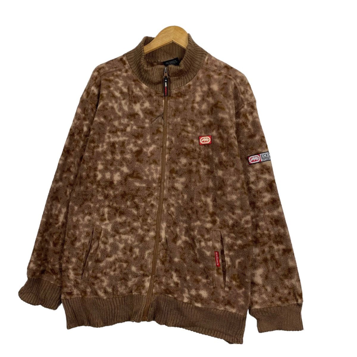 Ecko Unltd. Ecko Unltd Leopard Inspired Kapital Style Fullzip Fleece Size US M / EU 48-50 / 2 - 2 Thumbnail