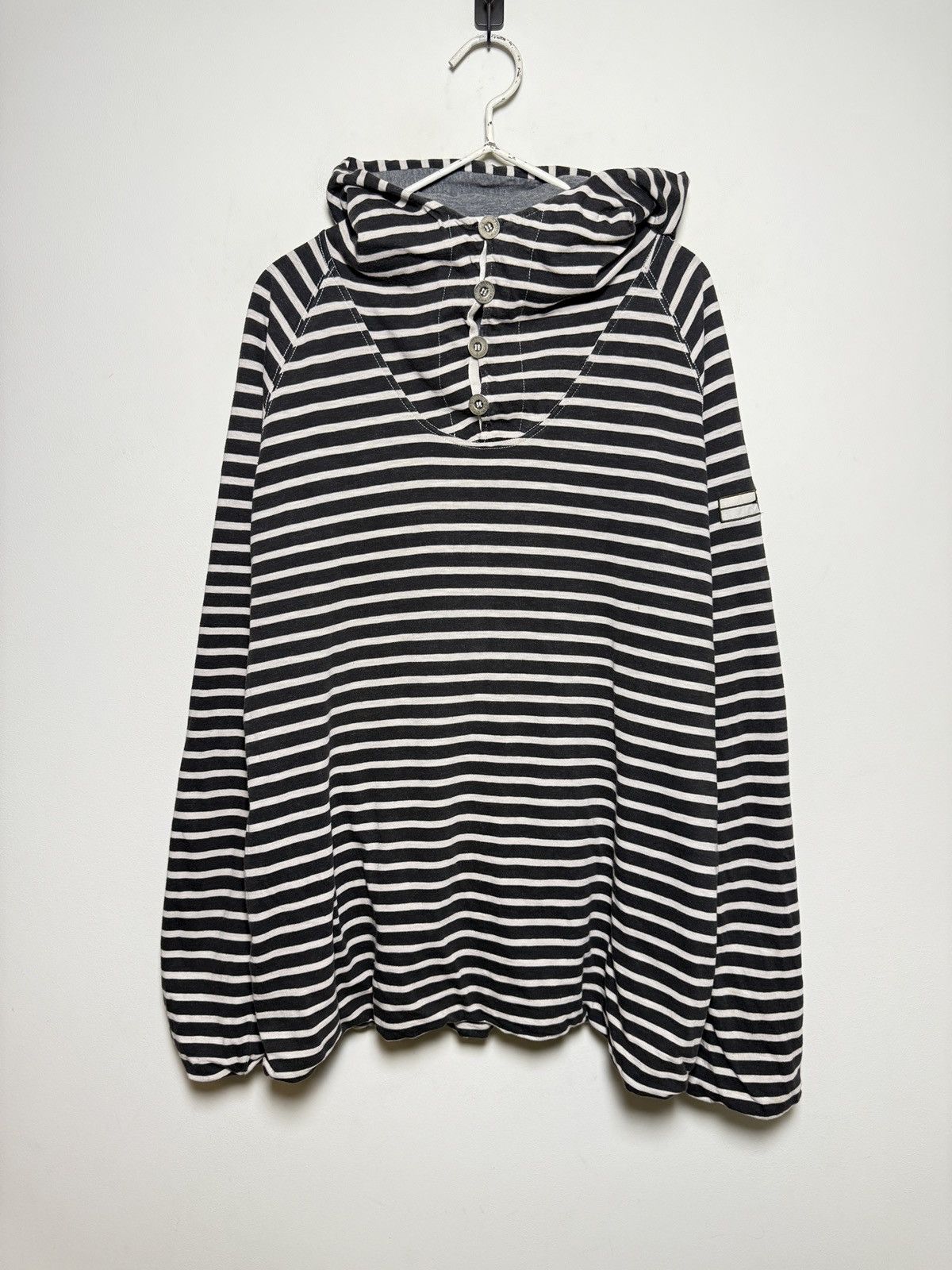 Stone Island Stone Island Striped Button Hoodie Size US L / EU 52-54 / 3 - 2 Thumbnail