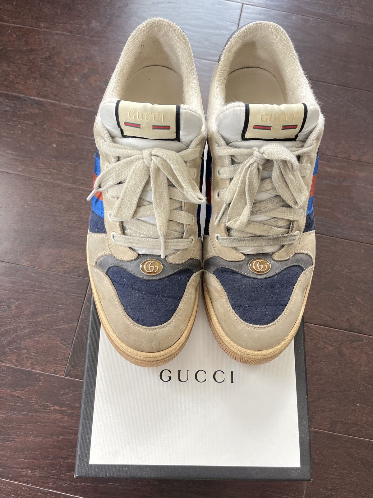 Gucci Gucci distressed sneaker gg Size US 10 / EU 43 - 5 Thumbnail