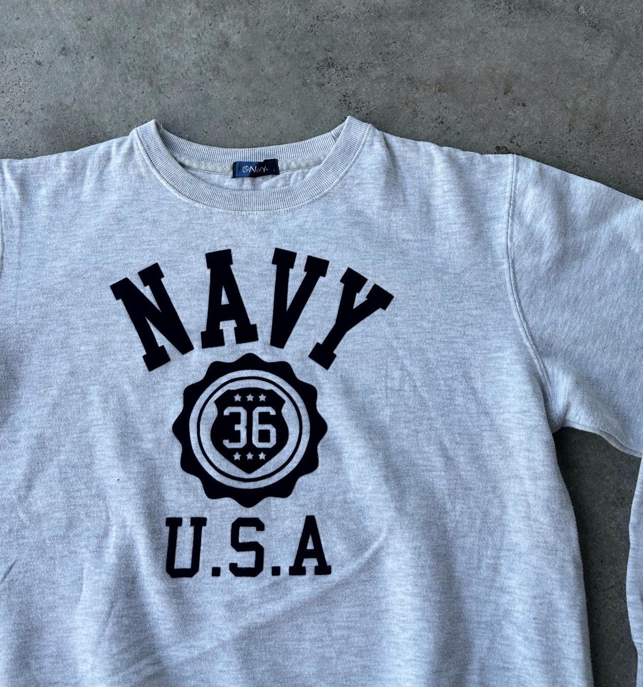 Japanese Brand Navy USA sweatshirt size L Size US L / EU 52-54 / 3 - 3 Thumbnail