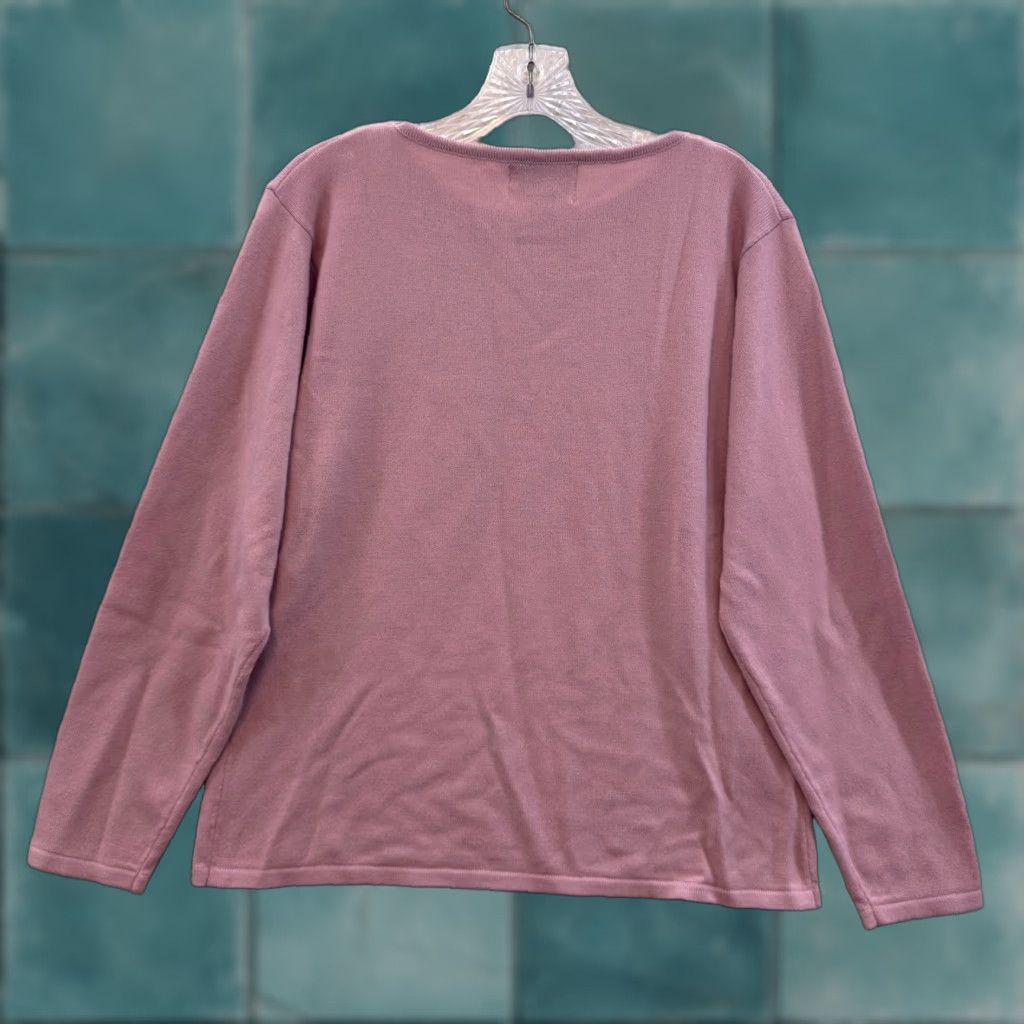 Vintage VINTAGE 90s Jenny Sweater Top L Pink Cottagecore Fairy Kei Coquette Grandma Shirt Mens Womens Girls Boys Size L / US 10 / IT 46 - 1 Thumbnail