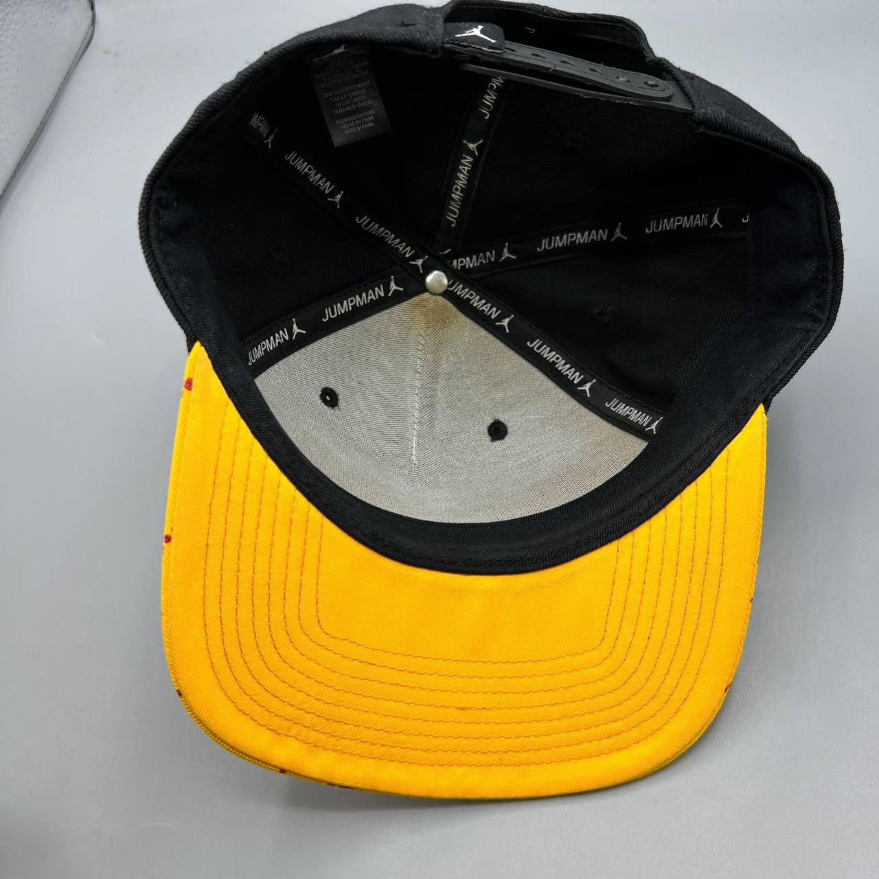 Jordan Brand Air Jordan Flight Hat Men Black Yellow Jumpman Snap Back Cap Size ONE SIZE - 2 Thumbnail