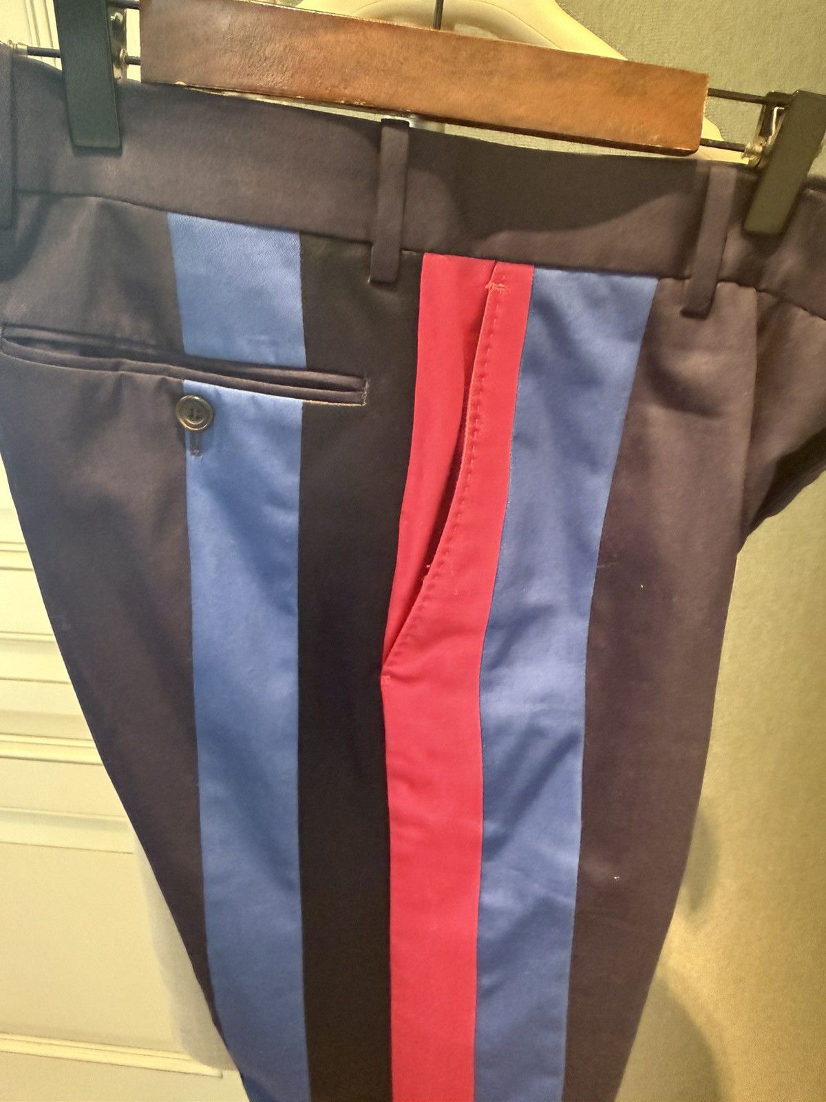 Alexander McQueen striped panel pants size46 Size US 30 / EU 46 - 4 Thumbnail