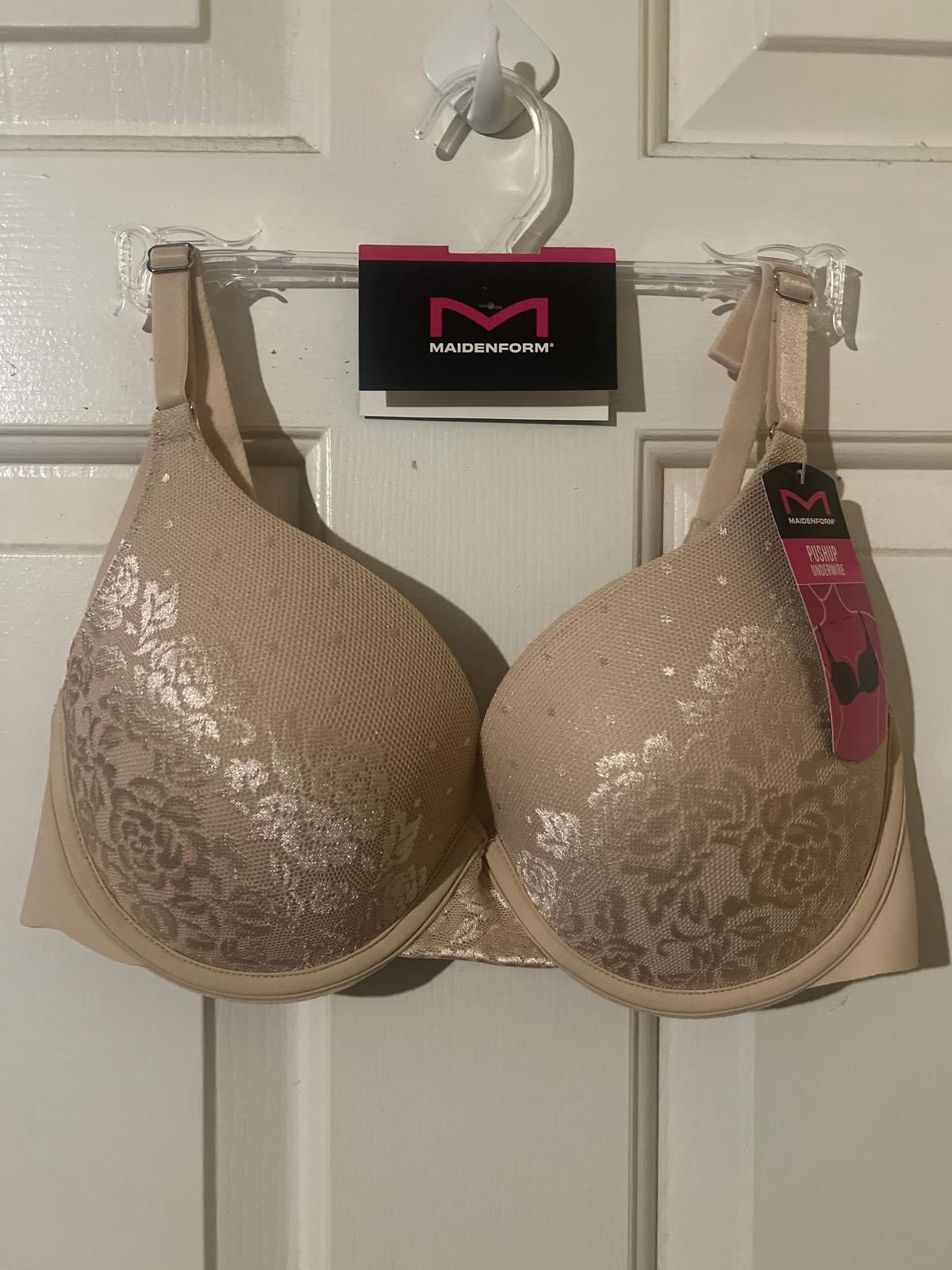 Other Maidenform Pushup Underwire Bra Size 36C Beige Size ONE SIZE - 1 Thumbnail