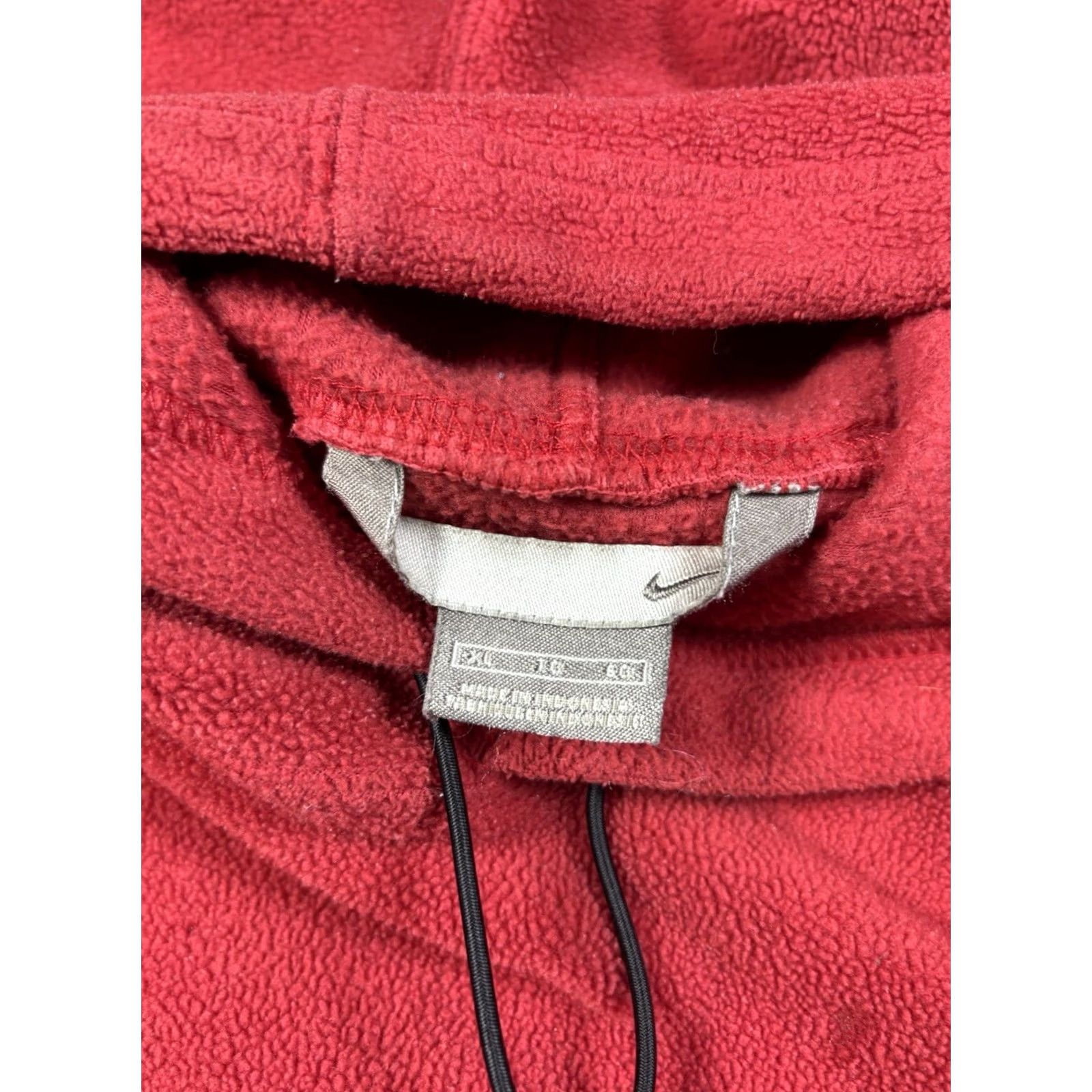 Nike VINTAGE Nike Red Pullover Fleece Hoodie Mens XL Embroidered Spellout 90s Sports Classic Size US XL / EU 56 / 4 - 7 Thumbnail