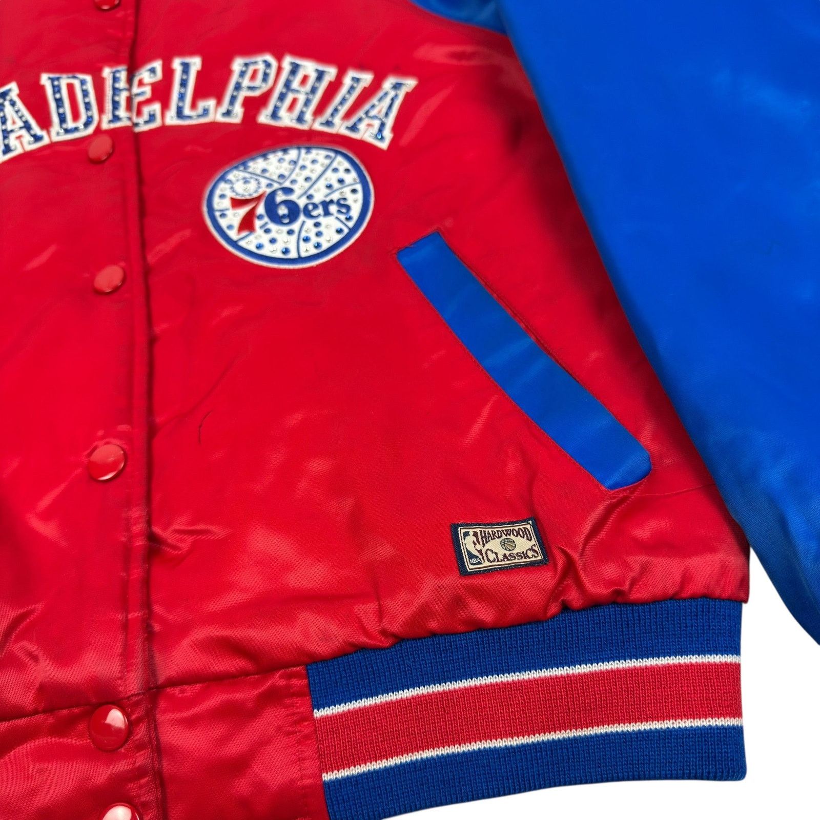 Vintage Hardwood Classics G-lll & Carl Men Philadelphia 76ers Jacket Size US S / EU 44-46 / 1 - 13 Thumbnail