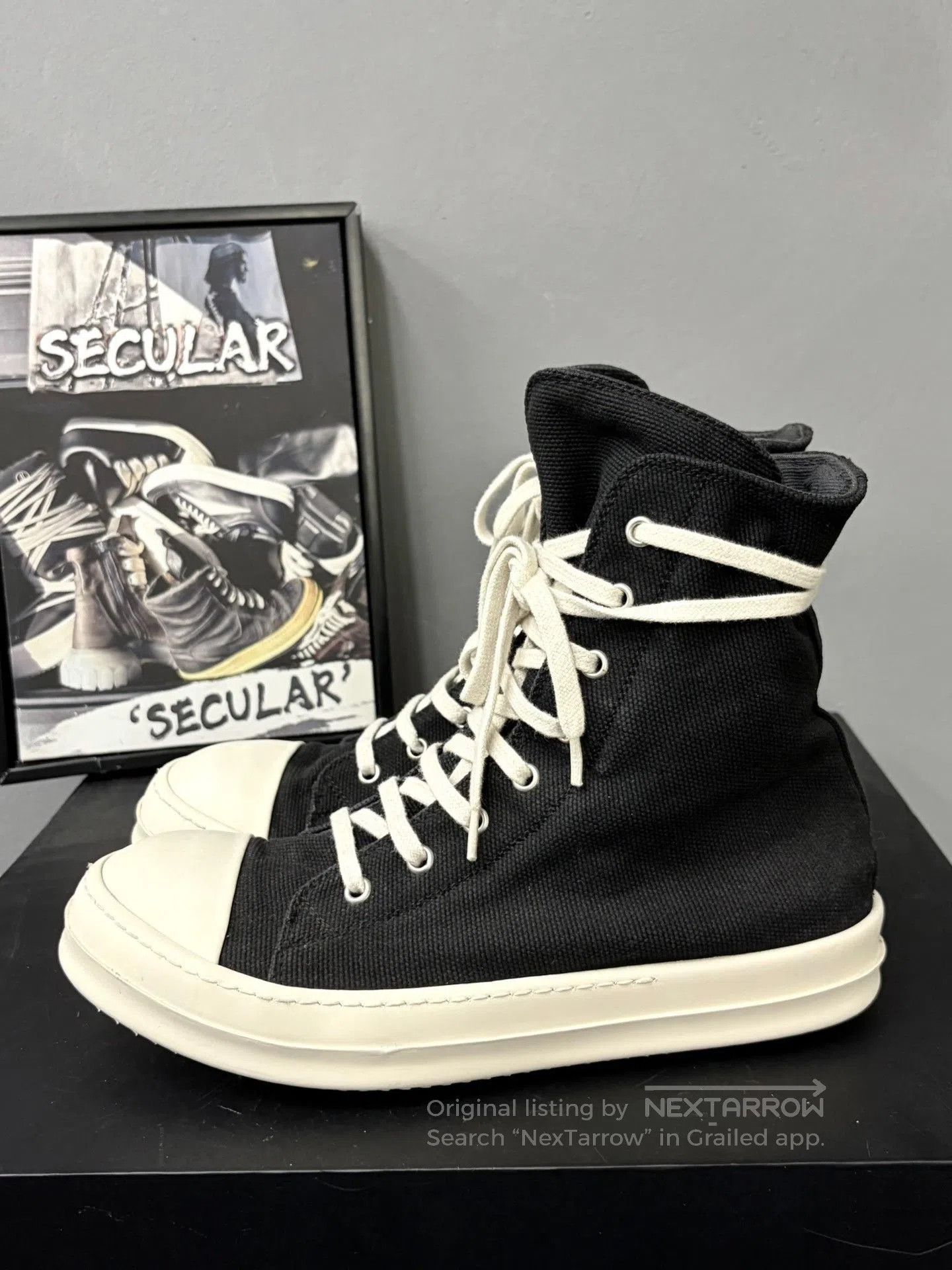 Rick Owens Drkshdw Rick Owens Drkshd Canvas High. Size US 7 / EU 40 - 2 Thumbnail