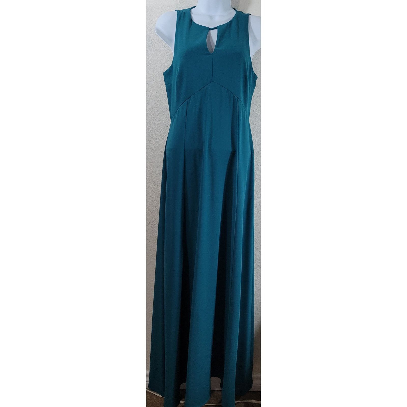 Other Everly Teal Green Keyhole Neck Evening Maxi Dress Medium Size M / US 6-8 / IT 42-44 - 1 Thumbnail
