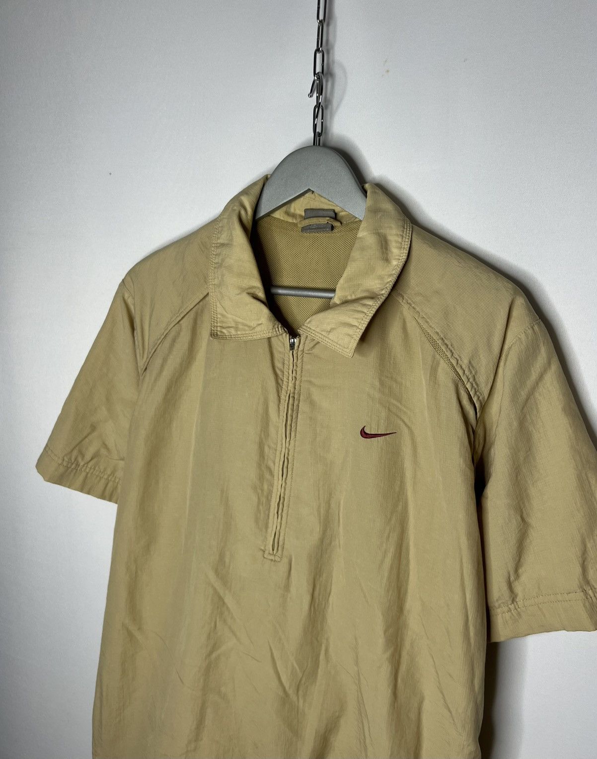 Nike 🔥 Vintage Nike Nylon 1/3 Zip Jacket Vest Y2K Rare Hype 🔥 Size US XL / EU 56 / 4 - 4 Thumbnail