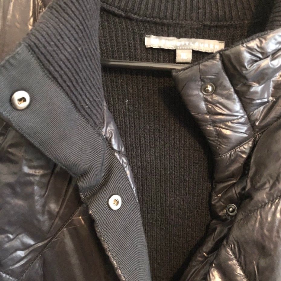 Vintage Elliott Lauren Womens Jacket Black Quilted Mock Neck Nylon Buttons Silk Blend XL Jacket Womens Black Quilted Mock Neck Nylon Buttons Silk Blend XL Size XL / US 12-14 / IT 48-50 - 4 Thumbnail