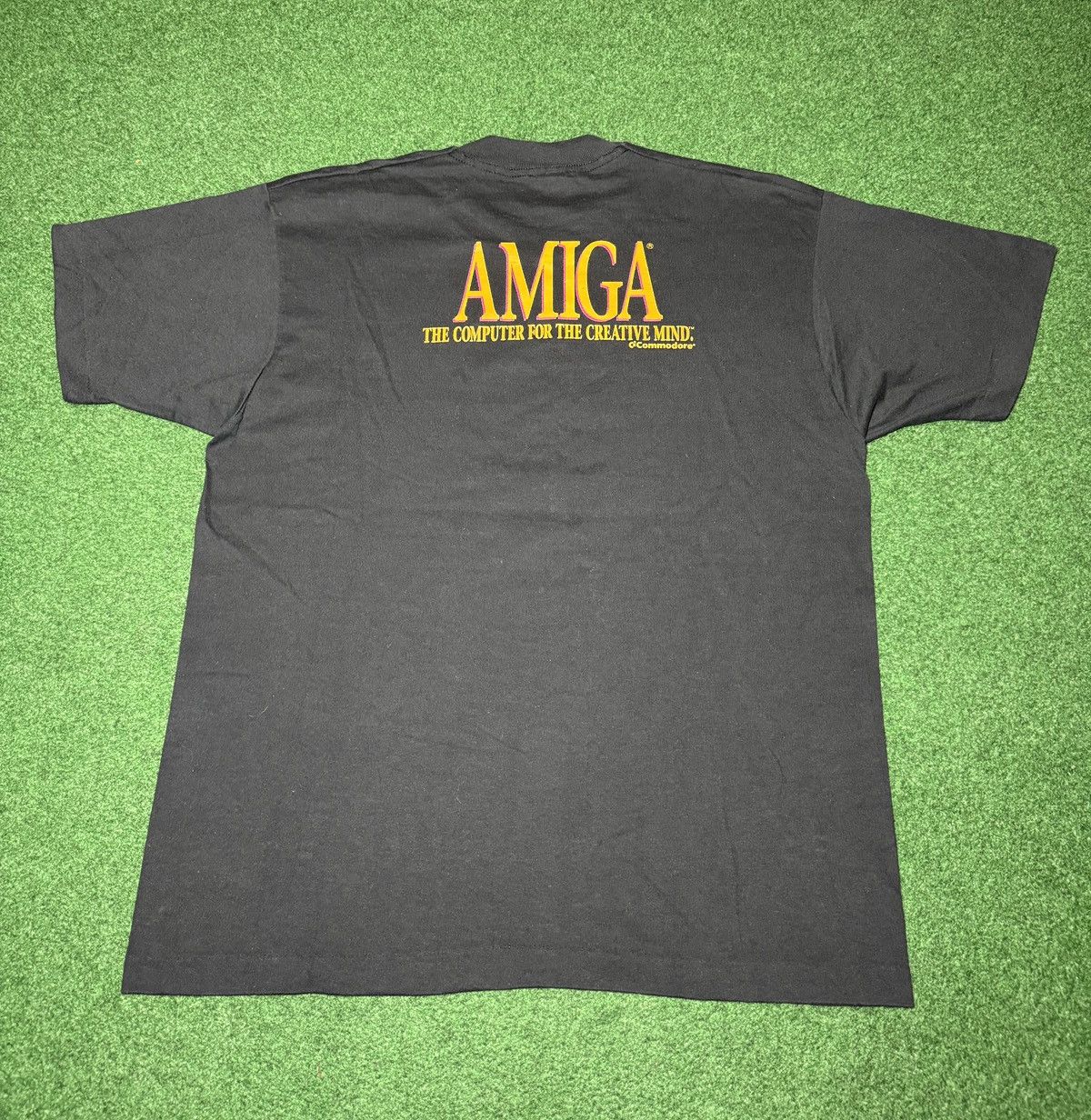Vintage Amiga Computers Promo Make Up Your Own Mind 90s T-Shirt Size US XL / EU 56 / 4 - 4 Thumbnail