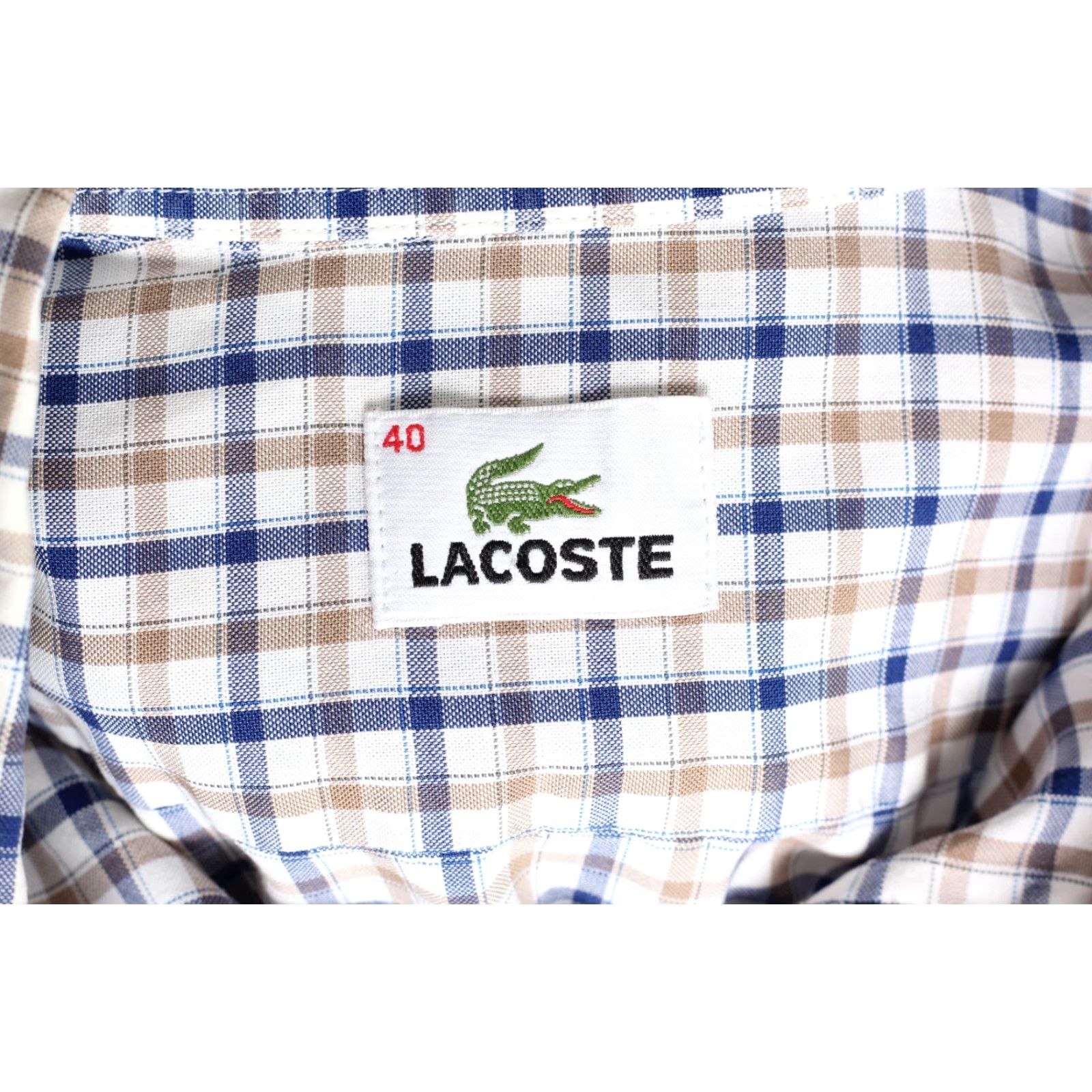 Lacoste LACOSTE Oxford Shirt Men XL Long Sleeve Button-Up Check Multicoloured 40 Size 40 Regular Eight? Size US L / EU 52-54 / 3 - 5 Thumbnail