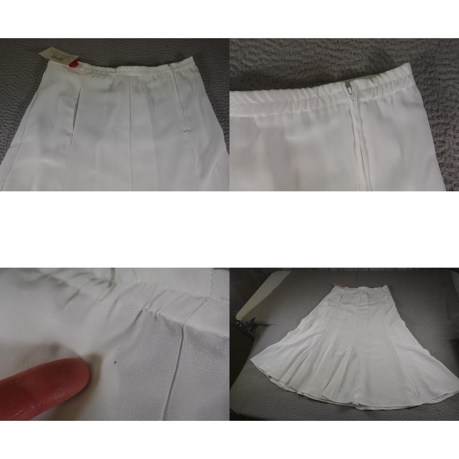 Vintage VINTAGE 1849 Authentic Ranchwear Skirt Womens Large White Western Cowgirl Rodeo Maxi Long Silk-like Lined Elastic Waist Zipper Back Knitted? Size 36" / US 14 / IT 50 - 9 Thumbnail