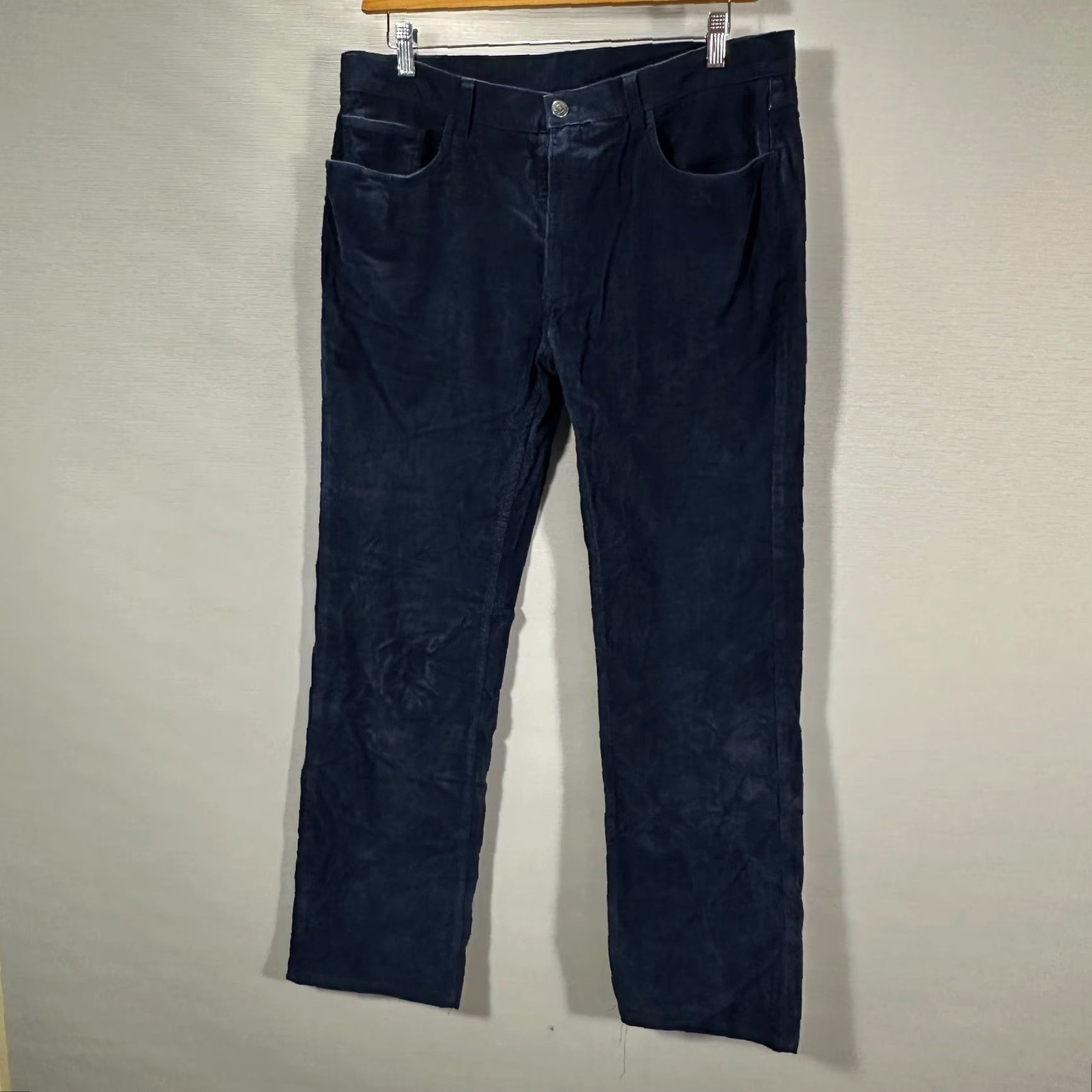 Brooks Brothers Brooks Brothers Corduroy Pants Mens 36 Blue Cotton Stretch Flat Front Pockets Size US 36 / EU 52 - 2 Thumbnail