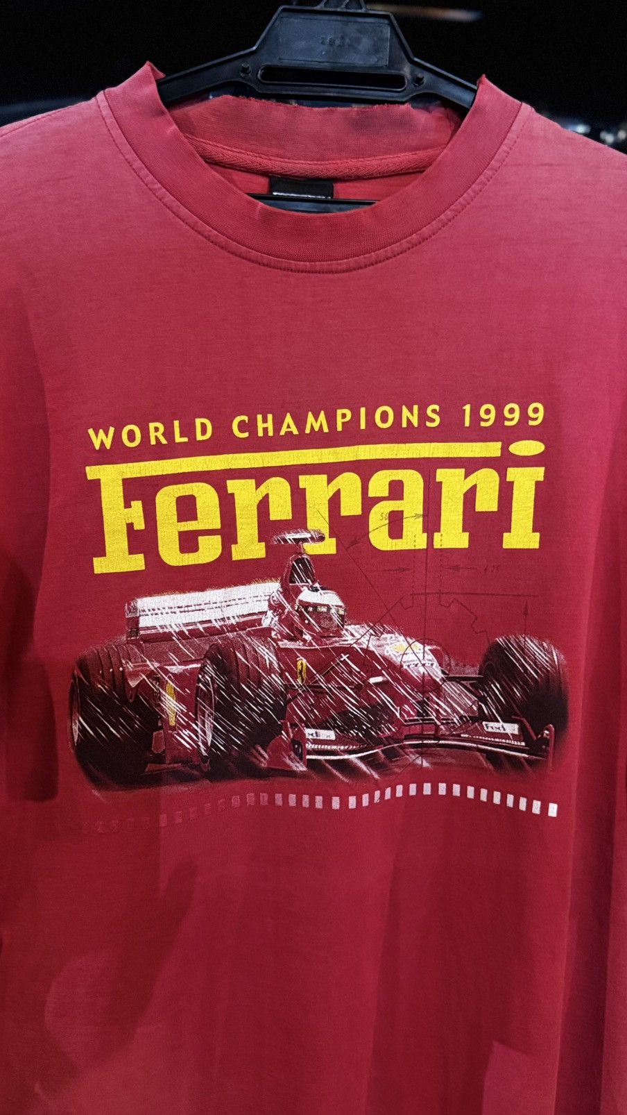 Sports Specialties Vintage Sunfaded & Distressed 1999 Ferrari World Champion Size US M / EU 48-50 / 2 - 2 Thumbnail