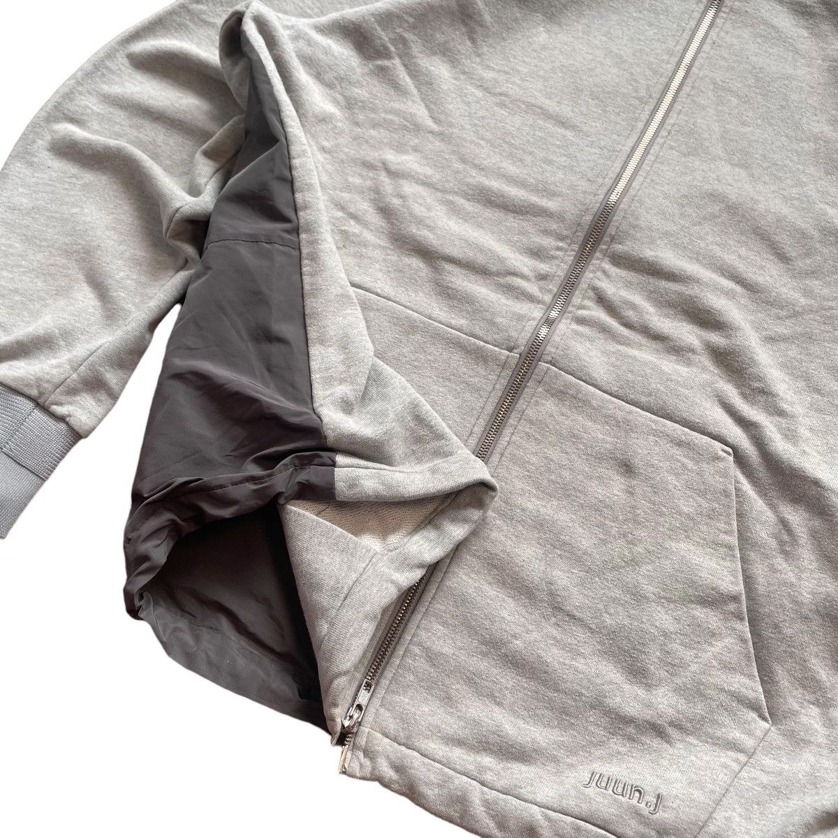 Designer × Juun.J JUUN.J COTTON AND NILON 2 SIDE HOODIE Size US XL / EU 56 / 4 - 5 Thumbnail