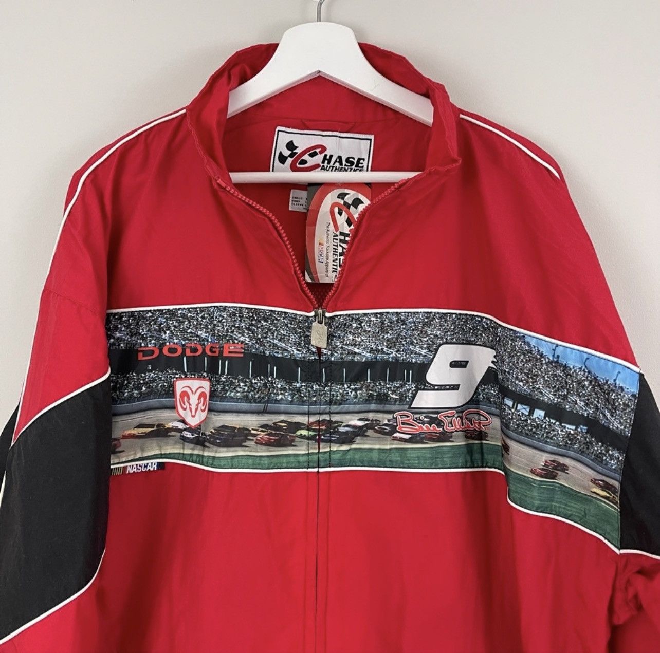 Chase Authentics × NASCAR × Vintage VTG Chase Authentics Bill Elliott NASCAR Motorsports Jacket Size US XXL / EU 58 / 5 - 2 Thumbnail