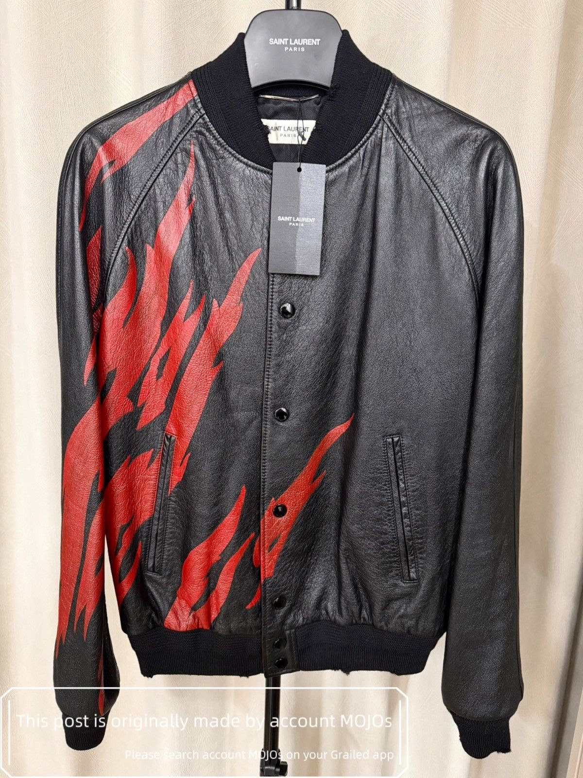 Saint Laurent Paris SS16 Surf Sound Leather Biker jacket 46 | Grailed