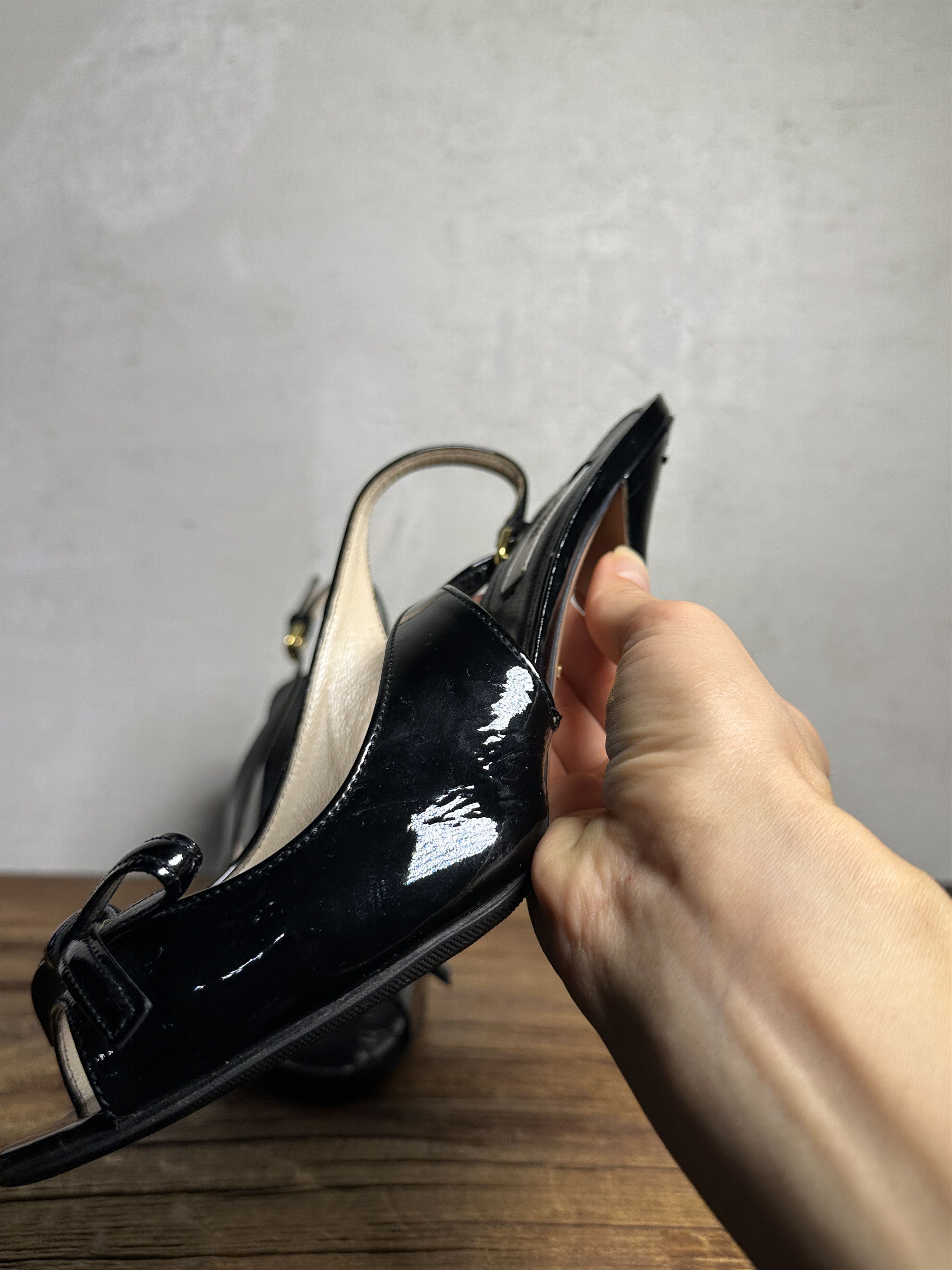 Prada Prada Patent Leather Mules Size US 9 / IT 39 - 15 Thumbnail