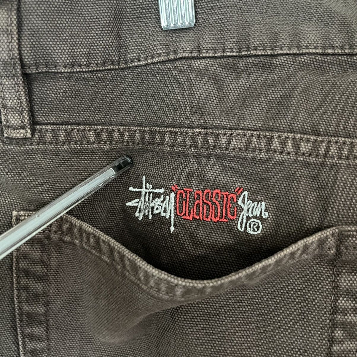 Stussy Classic Jean Washed Canvas Denim Size US 38 / EU 54 - 7 Thumbnail