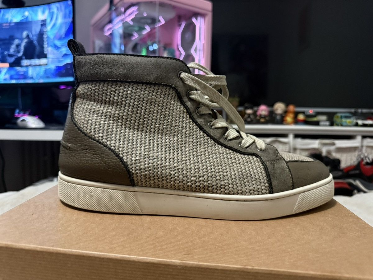 Christian Louboutin Christian Louboutin Poire Vert High Top Sneakers Size US 10 / EU 43 - 4 Thumbnail