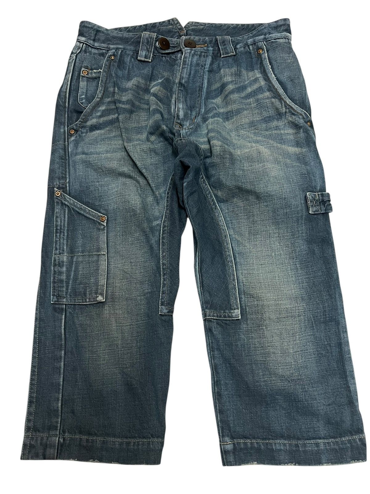 Japanese Brand Vintage Japanese Brand HALB Sedionaries Half Jean Size US 31 - 1 Thumbnail