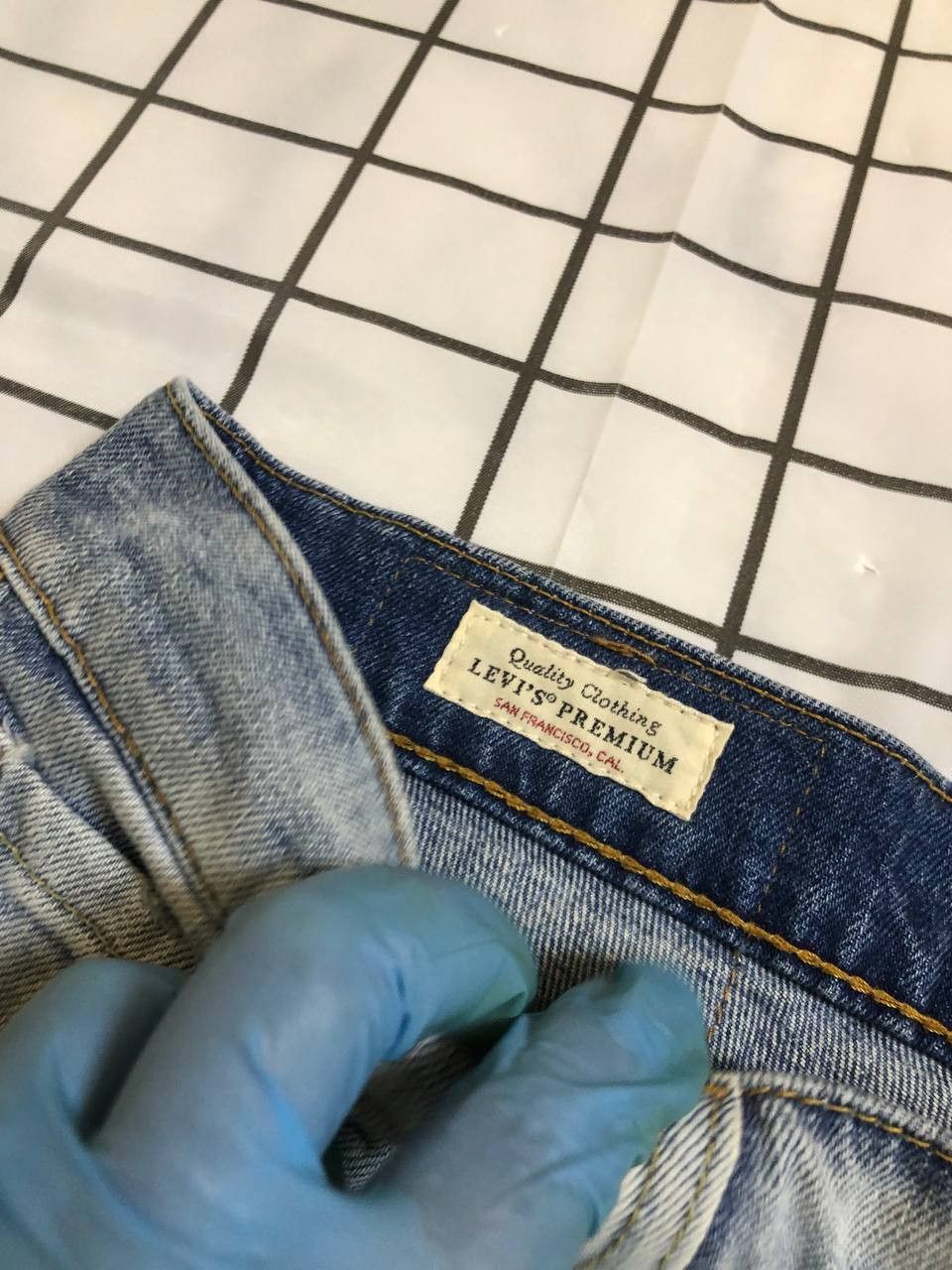 Levi's Levi's Premium Low Loose Straight Leg Zip Fly Jeans Size US 30 / EU 46 - 3 Thumbnail