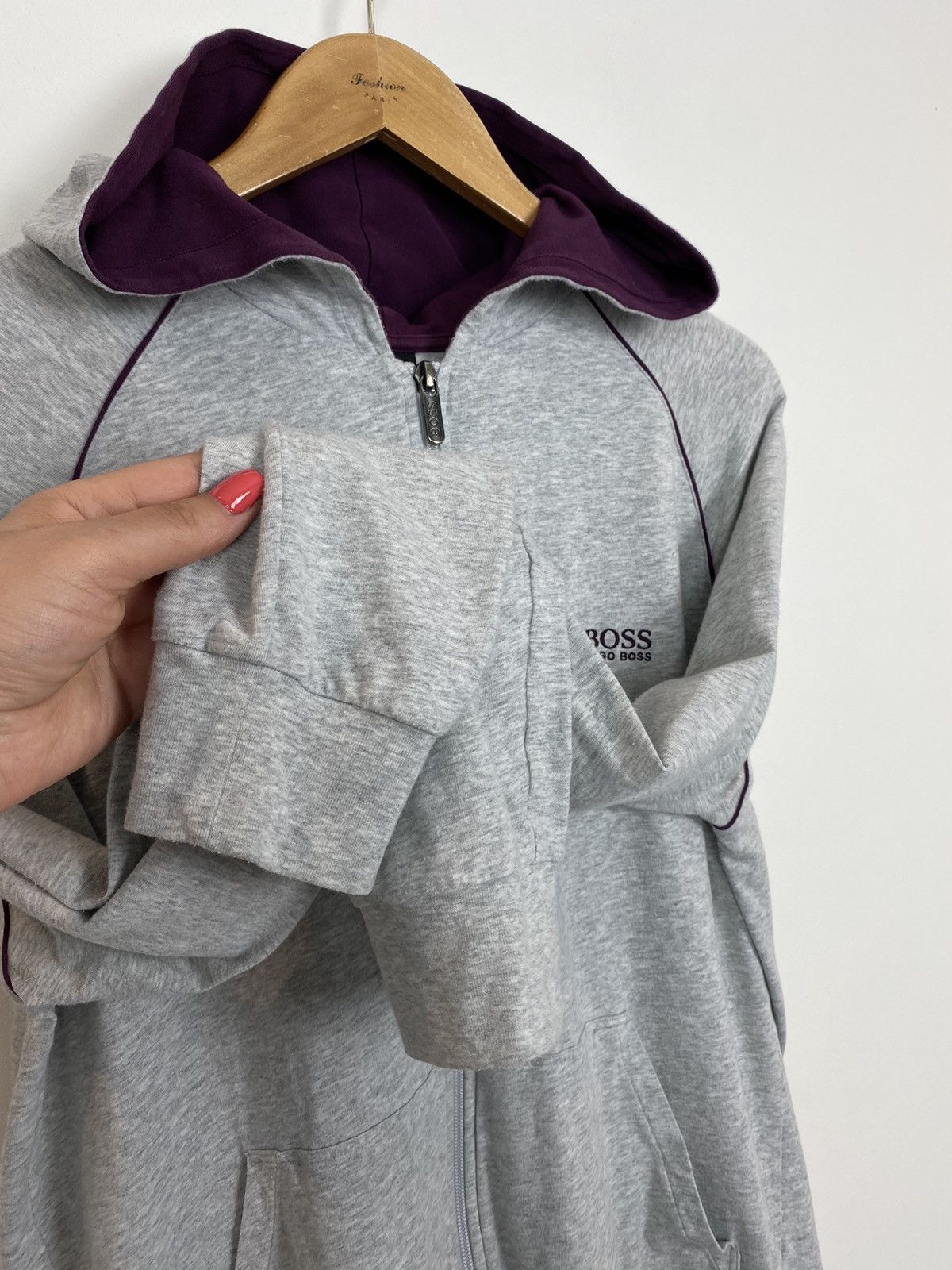 Hugo Boss Hugo Boss Full Zip Cotton Jacket Men's Size Medium Grey Size US M / EU 48-50 / 2 - 3 Thumbnail