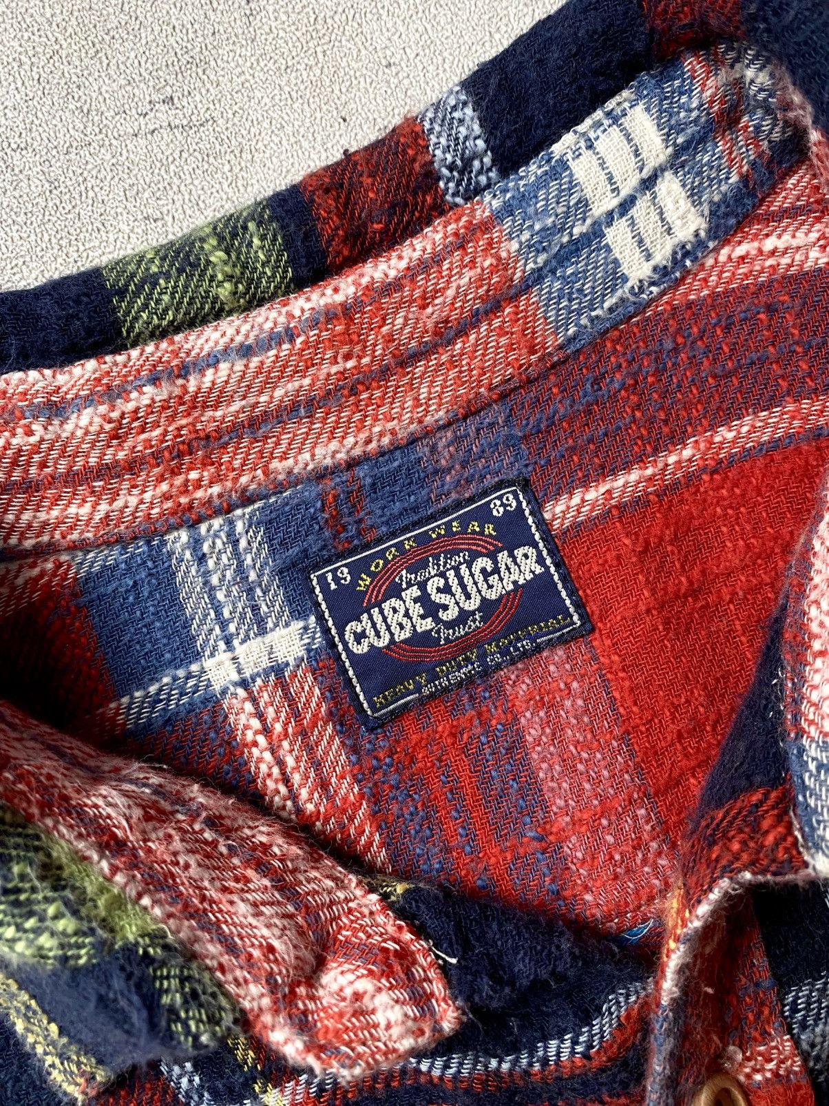 Sugar Cane Vintage Cube Sugar Patchwork Flannel Shirt Size US M / EU 48-50 / 2 - 9 Thumbnail