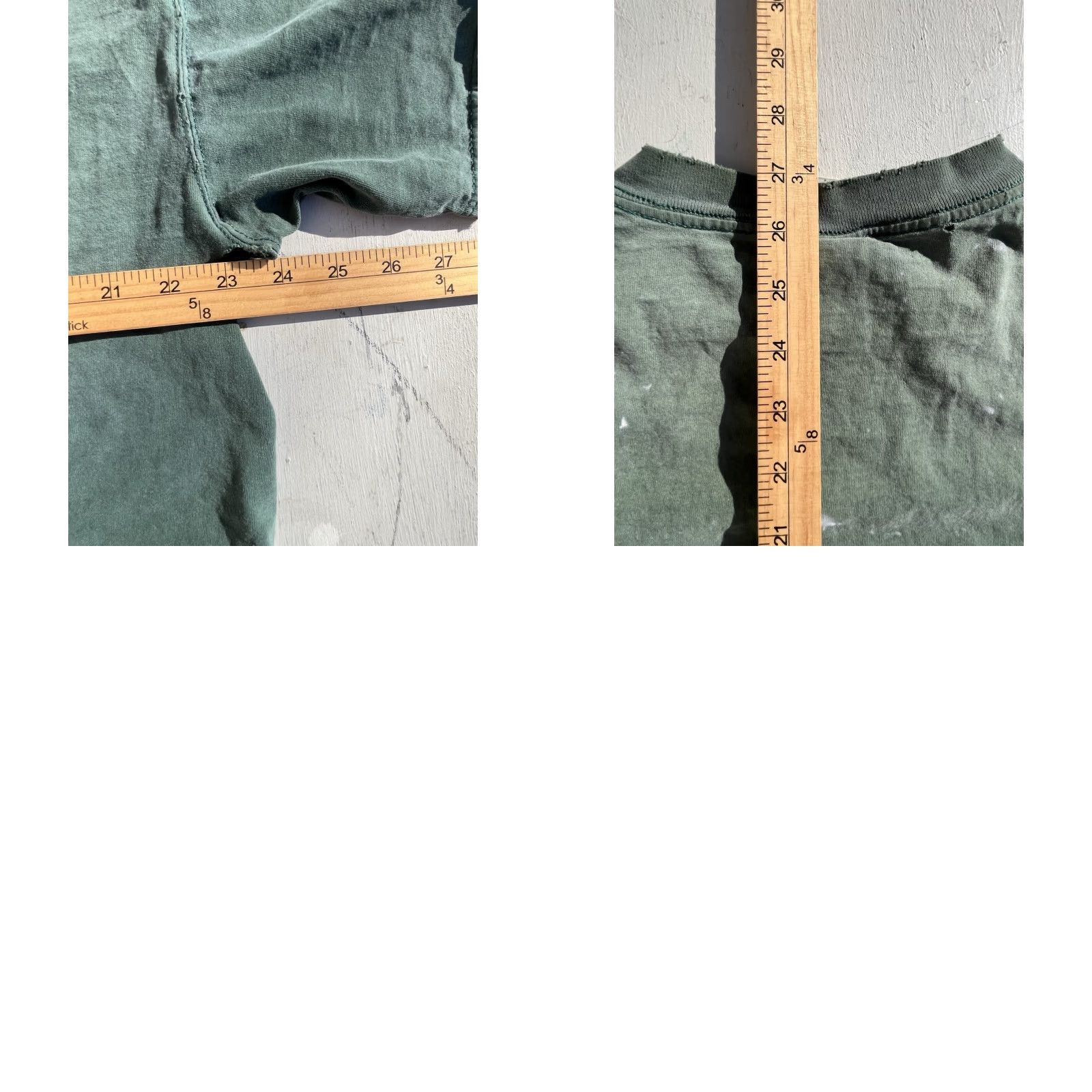 Vintage VINTAGE Discus Men's T-Shirt Green Solid Pocket 2XL THRASHED Grunge Workwear Distressed Crew Neck Short Sleeve USA 90s Logo Pocket Men's Size US XXL / EU 58 / 5 - 10 Thumbnail