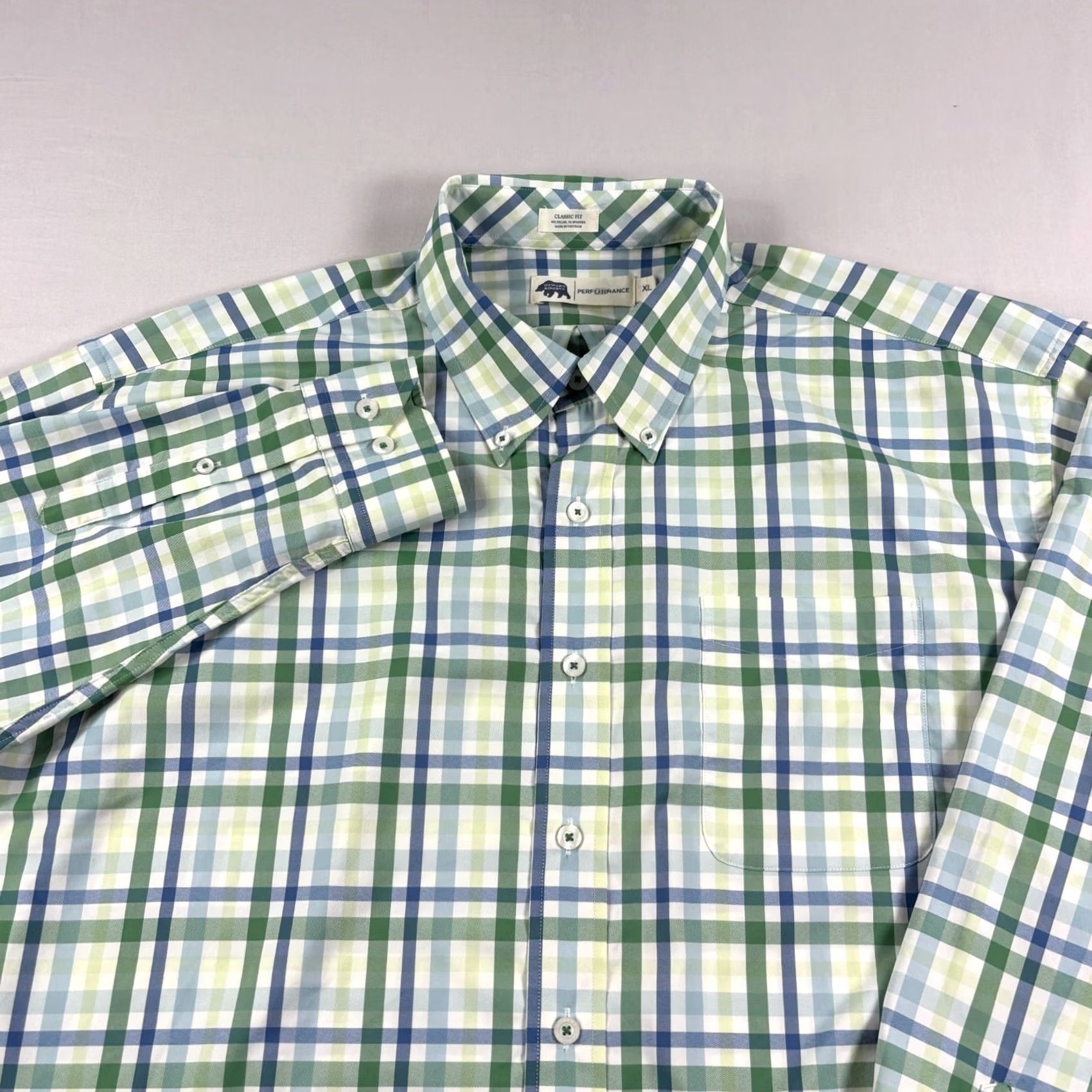Vintage Onward Reserve Shirt Mens XL Plaid Button Up Stretch Nylon Casual Size US XL / EU 56 / 4 - 2 Thumbnail