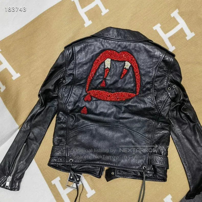 Saint Laurent Paris Saint Laurent Paris Blood Tooth Leather Jacket Blazer Size XS / US 0-2 / IT 36-38 - 2 Thumbnail