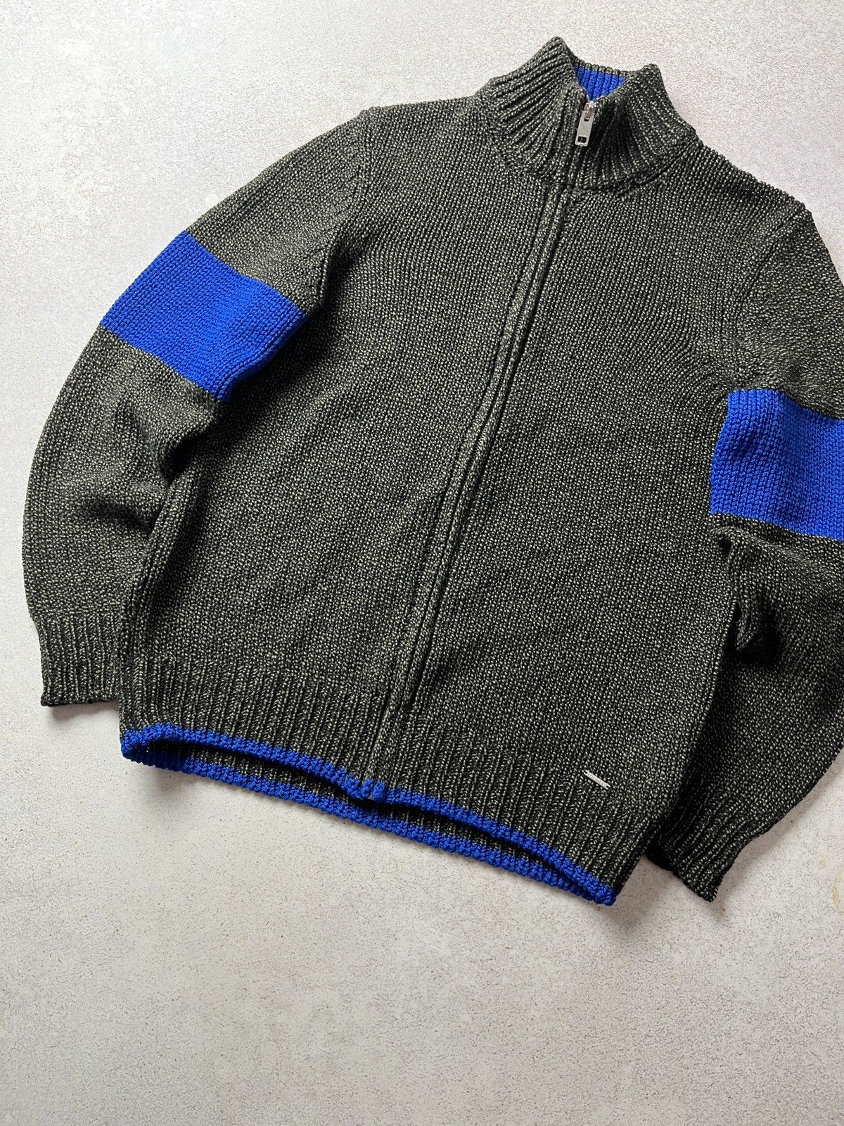 Diesel DIESEL Knit Full Zip Wool Sweater Y2K Avant Garde Size US M / EU 48-50 / 2 - 3 Thumbnail