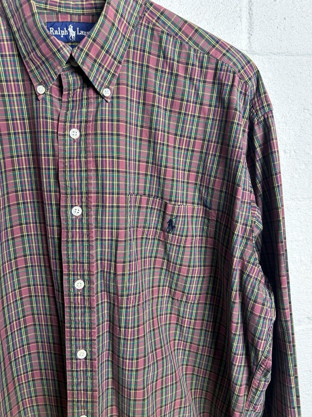 Lauren Ralph Lauren Vintage 90’s Ralph Lauren Plaid Button Up Shirt Preppy Size US L / EU 52-54 / 3 - 2 Thumbnail