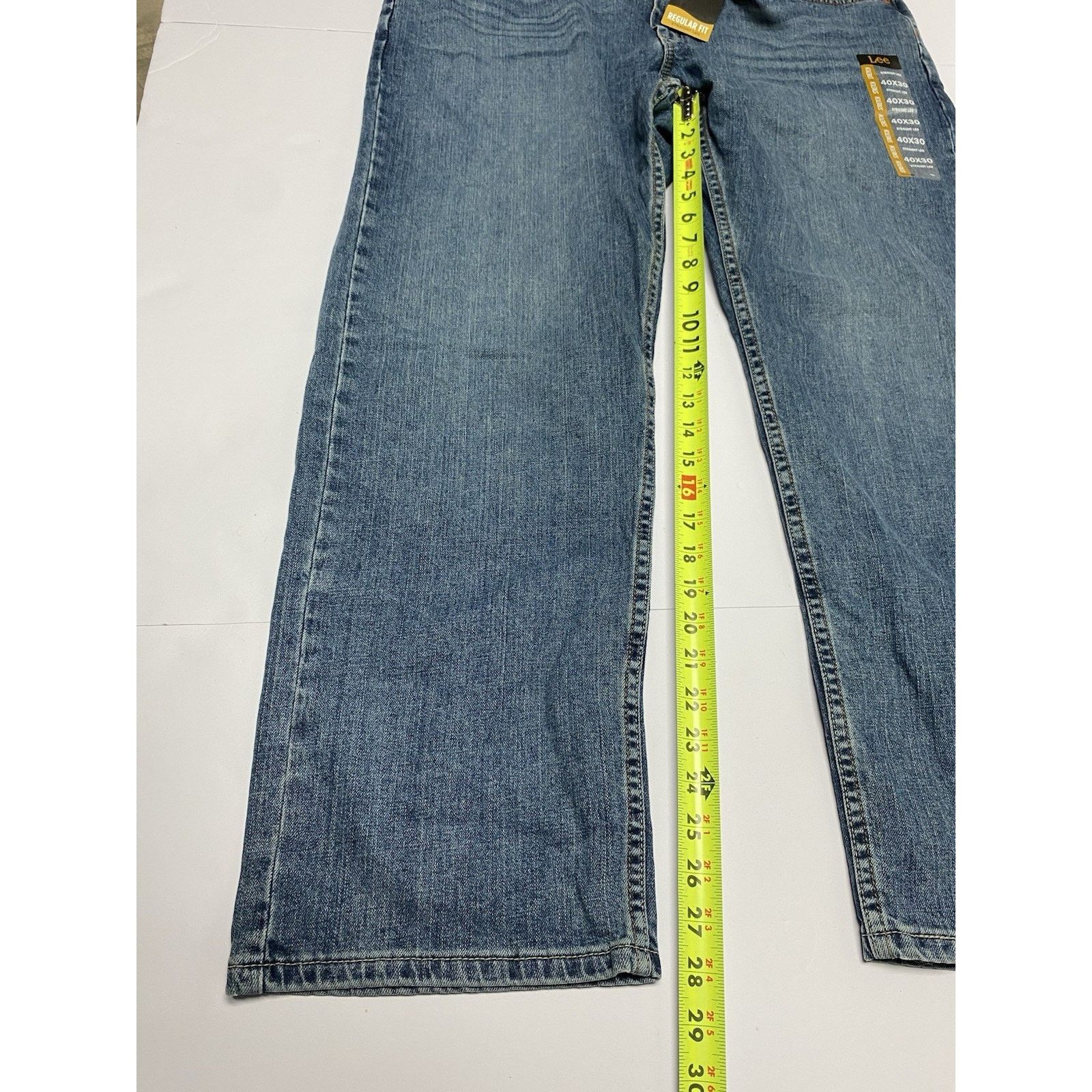 Lee 40x30 Mens Regular Fit Straight Leg Premium Lee Jeans Size US 40 / EU 56 - 5 Thumbnail