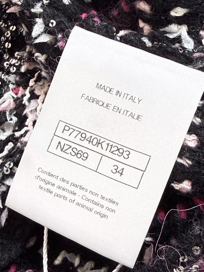 Chanel Chanel 24B black mixed color long-sleeved short knitted ca Size XXS / US 00 / IT 34 - 6 Thumbnail