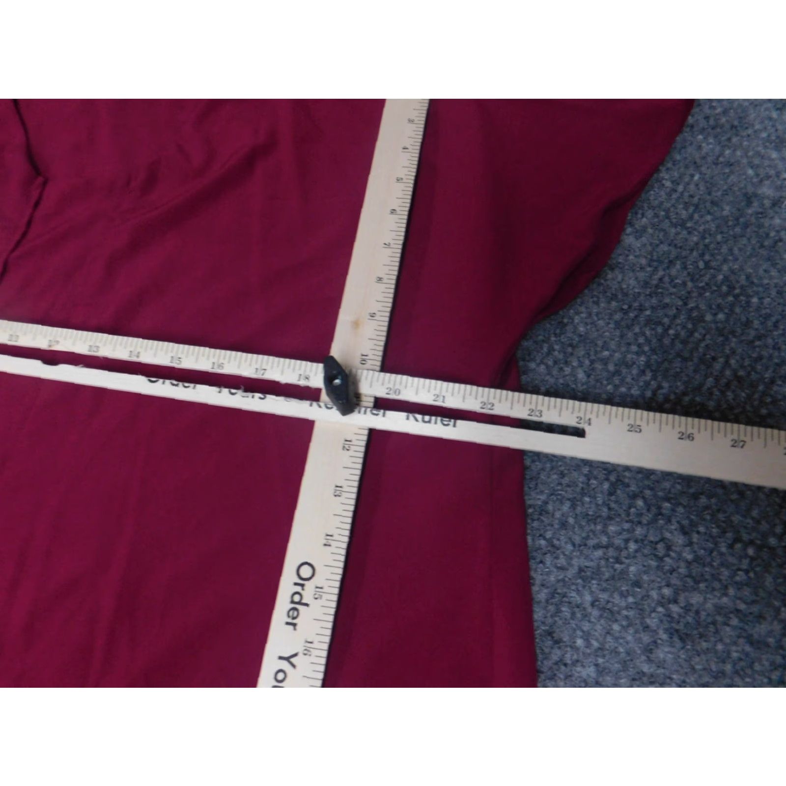 Worthington Worthington Womens Blouse XL Burgundy Red V-Neck Short Sleeve Casual Shirt Ladies Regular Classic Size XL / US 12-14 / IT 48-50 - 6 Thumbnail