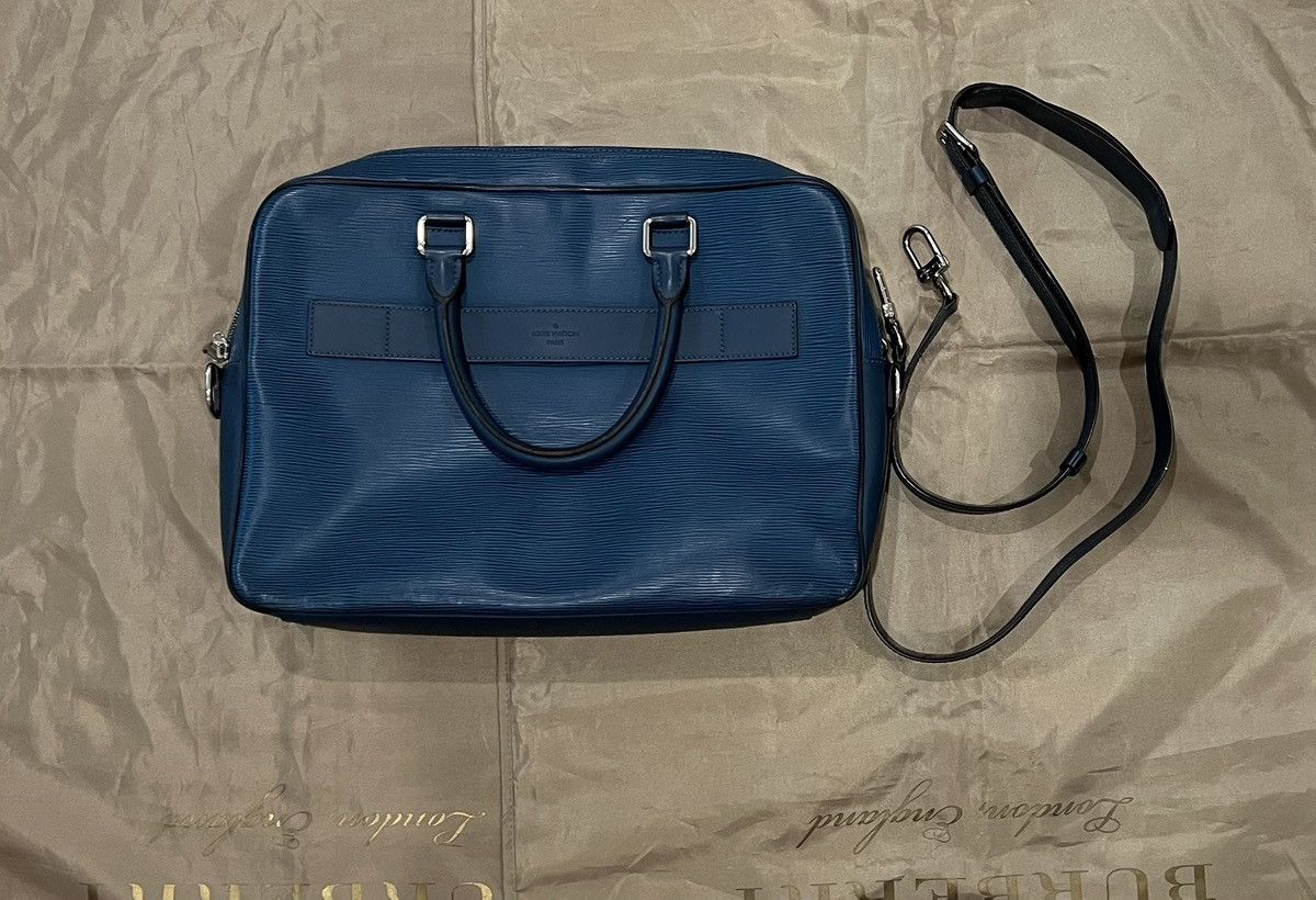 Louis Vuitton LOUIS VUITTON Epi Porte Document Business Briefcase Blue Size ONE SIZE - 1 Thumbnail