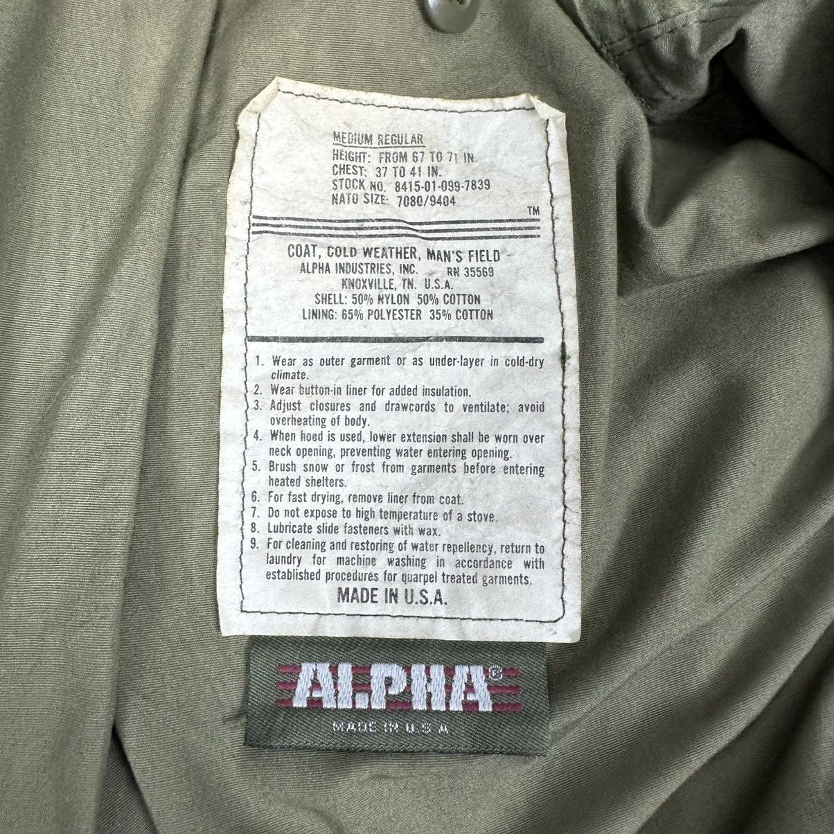 Alpha Industries ALPHA INDUSTRIES M65 US MILITARY FIELD COAT JACKET Size US M / EU 48-50 / 2 - 10 Thumbnail