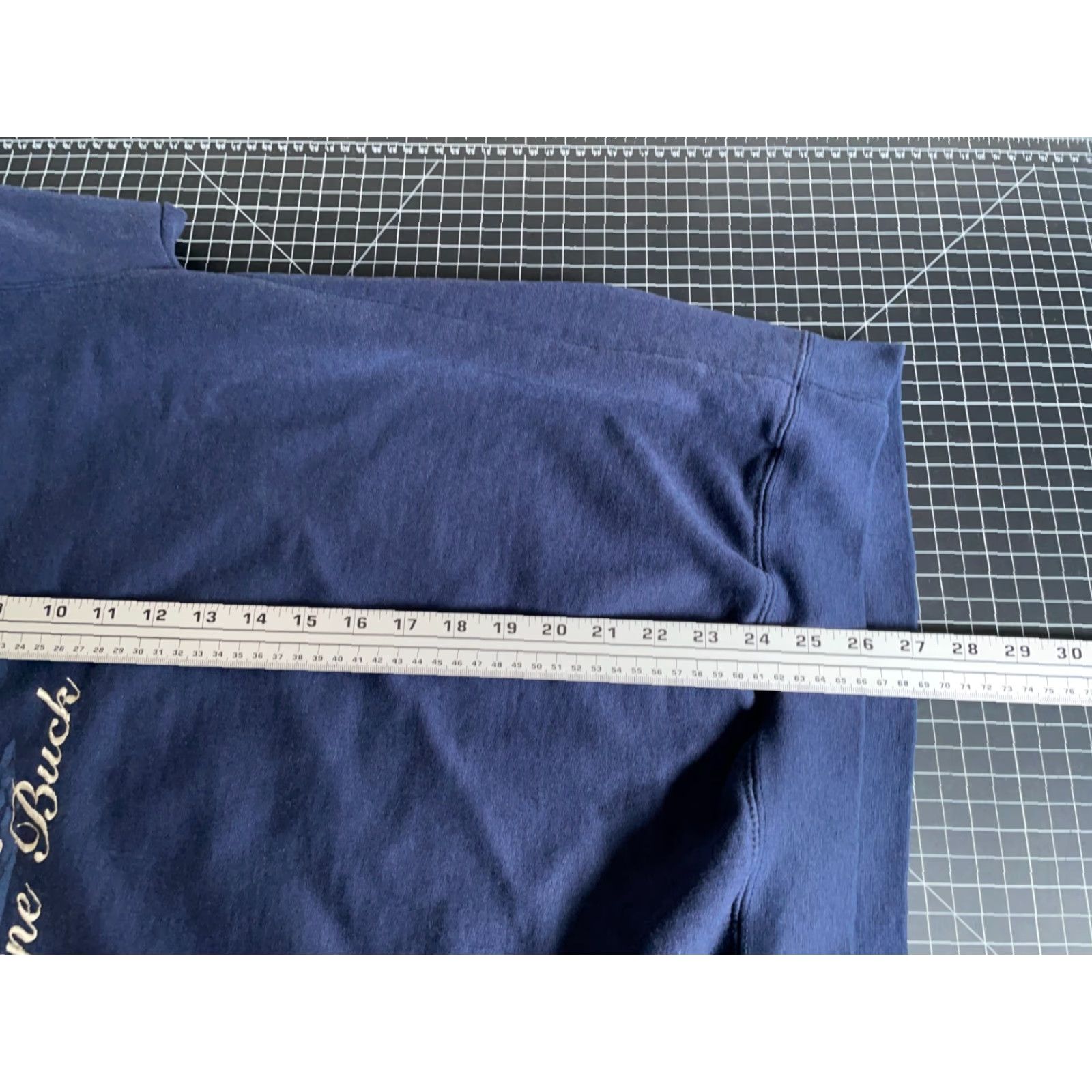 Vintage VINTAGE Headwaters Sweatshirt Dark Blue Embroidered Alpina Buck Men XL Graphic Print Crew Neck Pullover Regular Cotton-Blend Fleece Size US XL / EU 56 / 4 - 6 Thumbnail