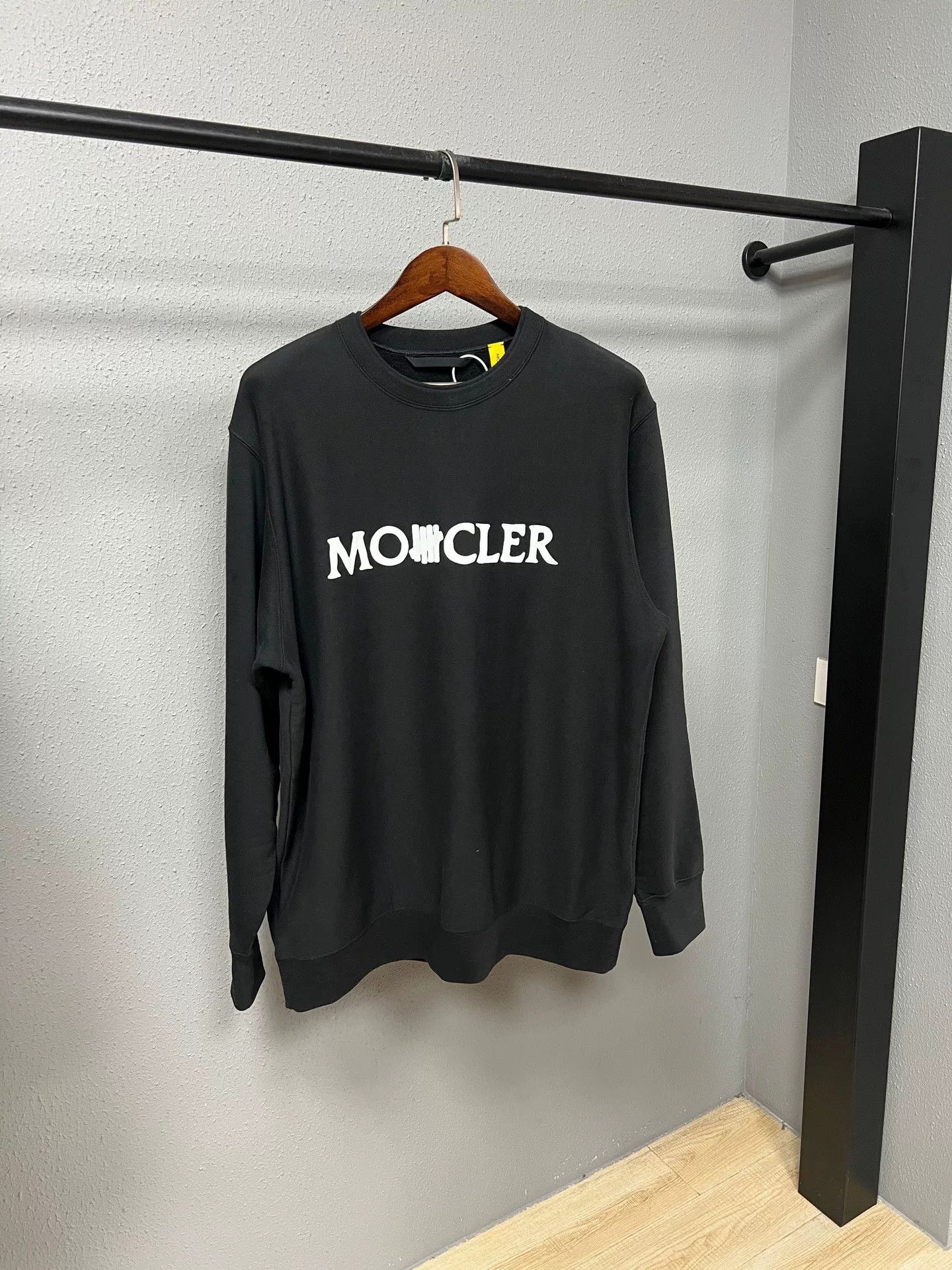 Moncler black logo sweatshirt by Moncler Size US L / EU 52-54 / 3 - 1 Thumbnail