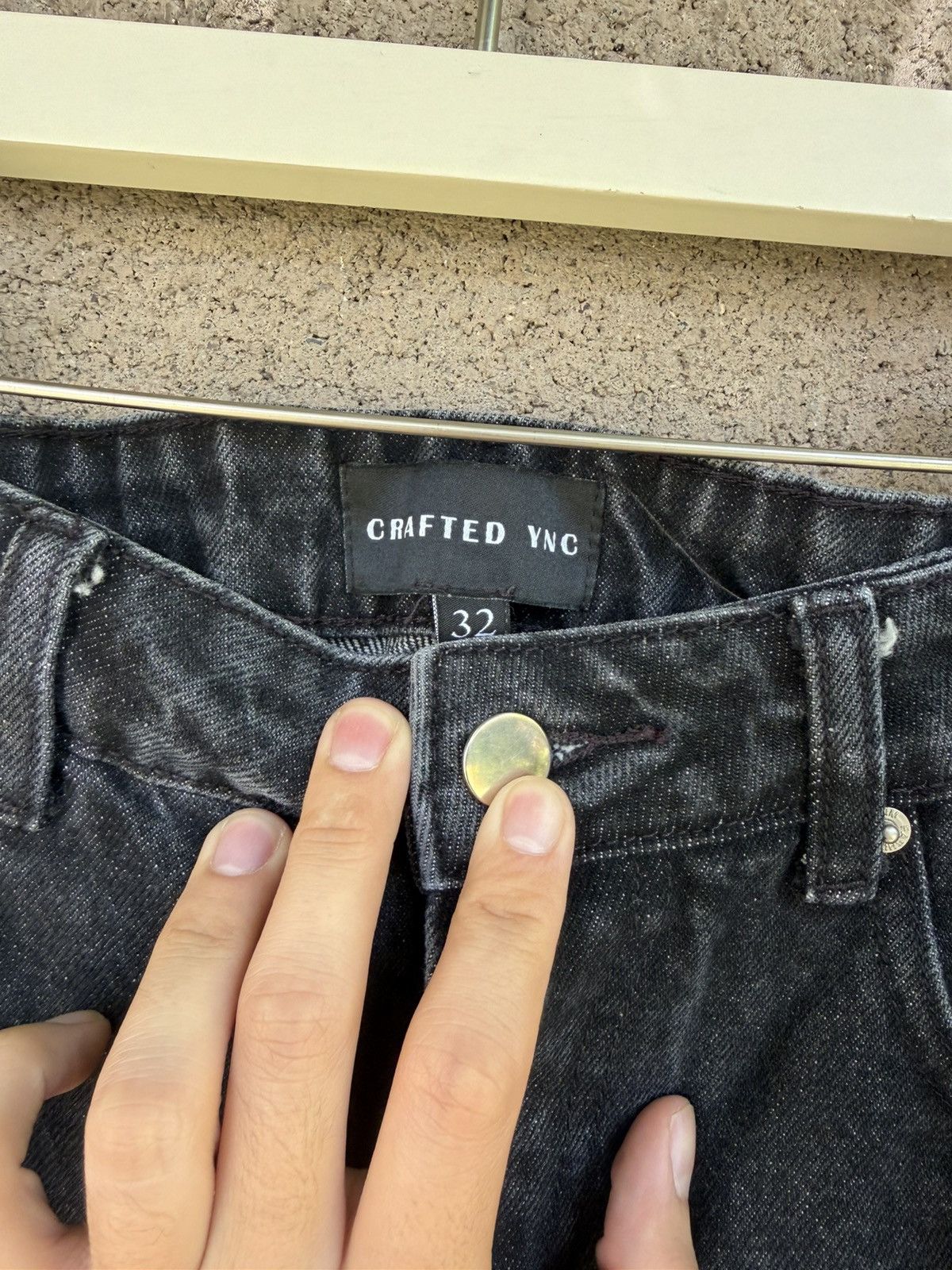 Other Crafted YNC Black Side Stripe Jeans Size US 32 / EU 48 - 5 Thumbnail