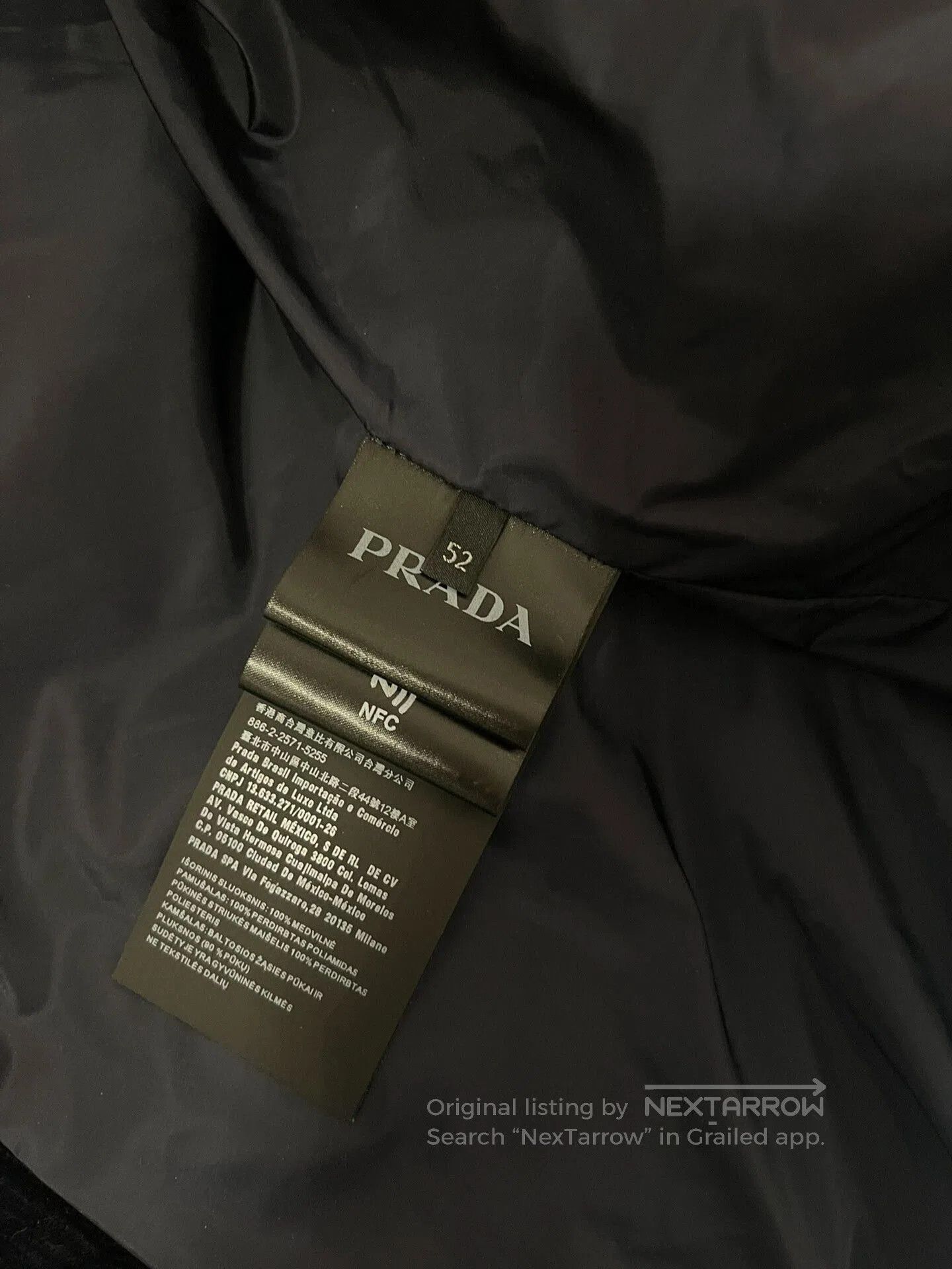 Prada prada corduroy down jacket in navy blue. Size US XXL / EU 58 / 5 - 3 Thumbnail